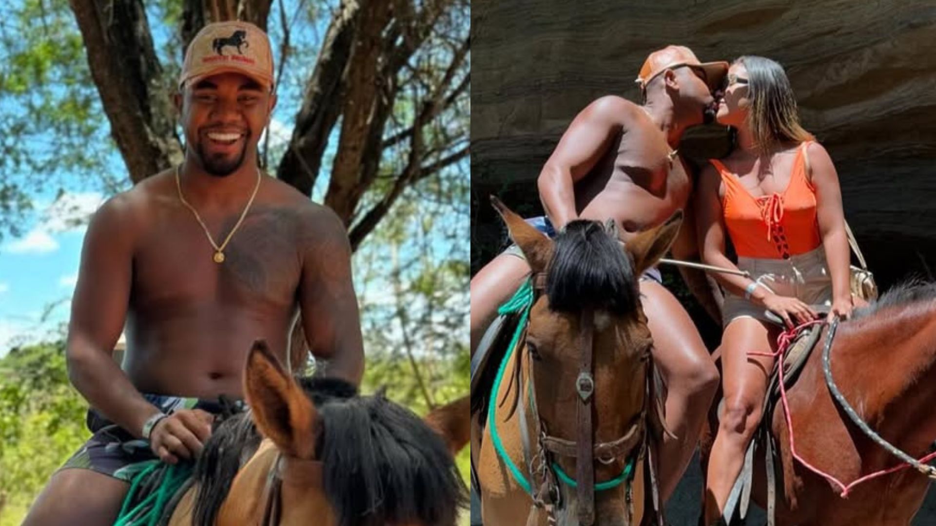 Ex-BBB Davi Brito mostra fotos de passeio romântico com a nova namorada
