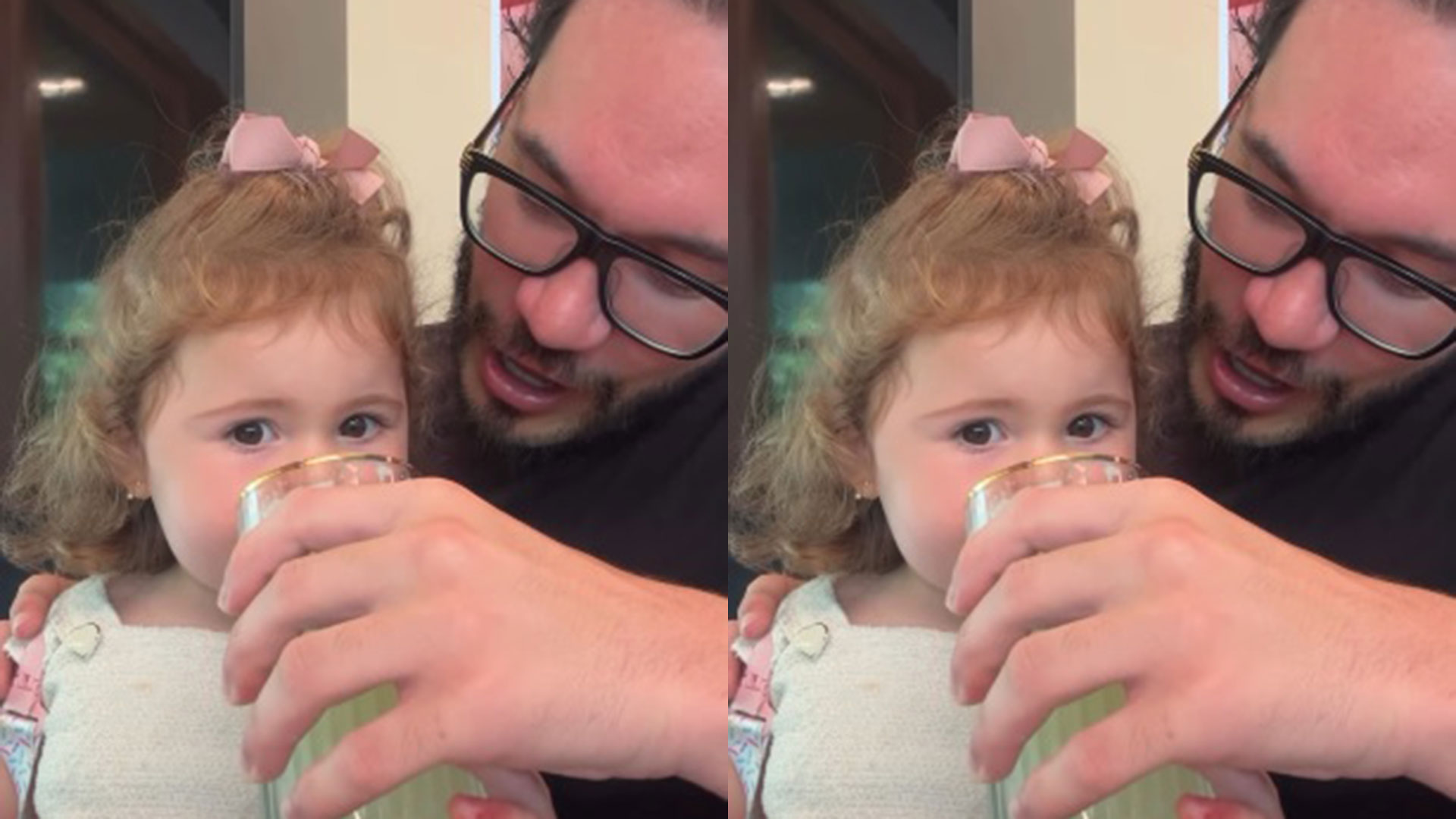 Filha de Eliezer e Viih Tube esbanja fofura ao provar suco de limão