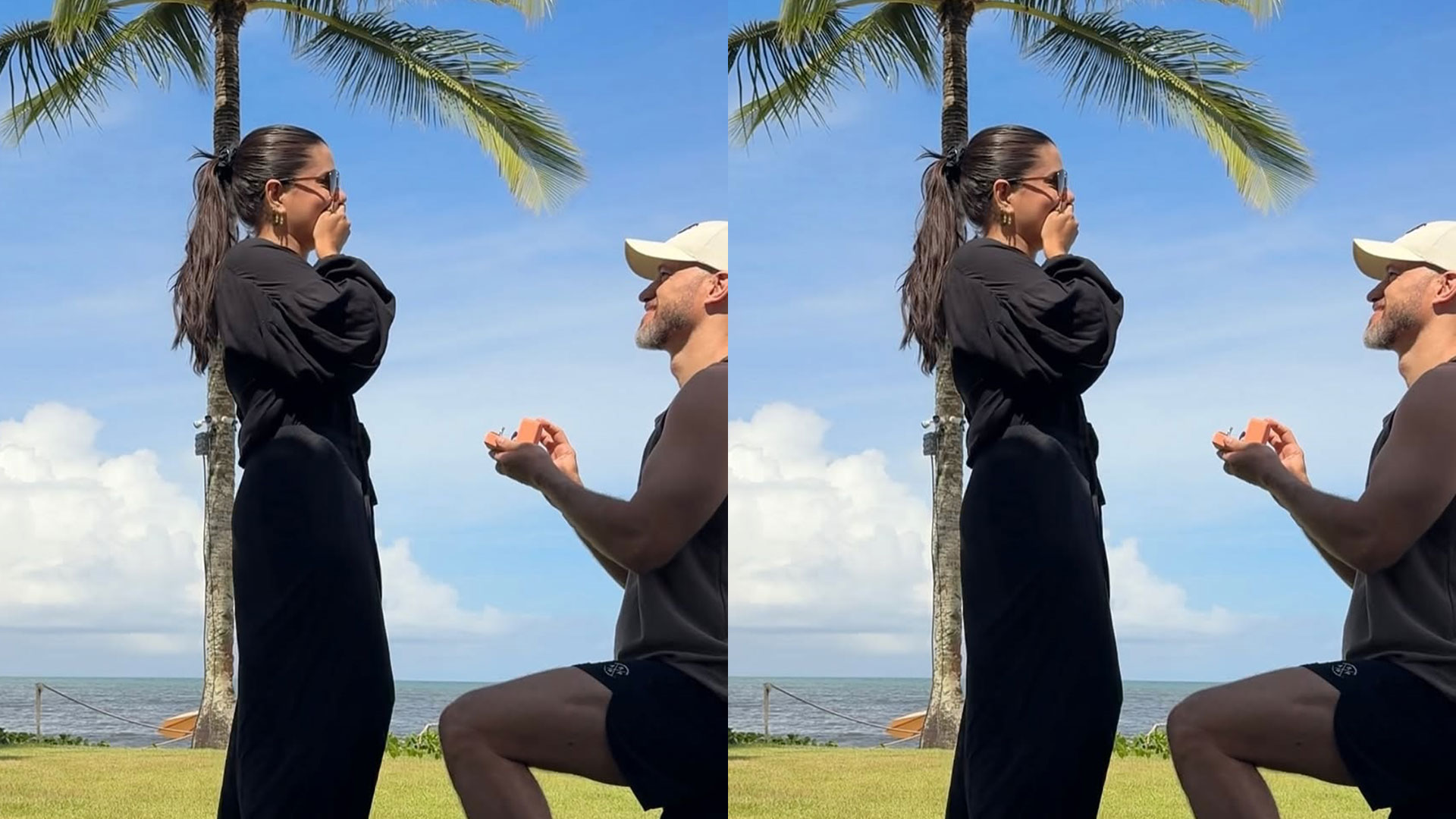 Fernanda Bande é pedida em casamento: ‘Eu disse sim’