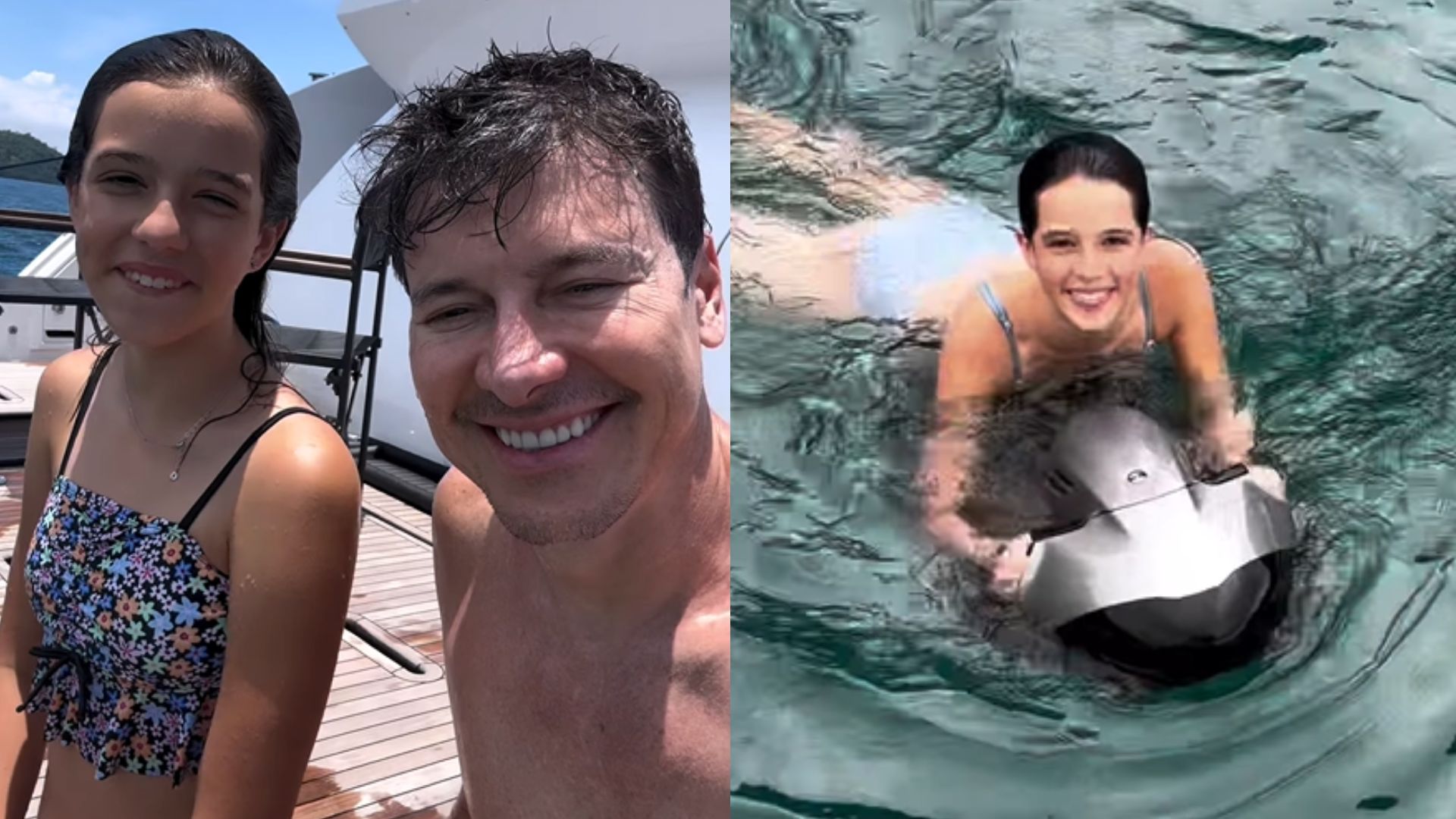 Rodrigo Faro conta que a filha de 12 anos salvou banhista: ‘Heroína’