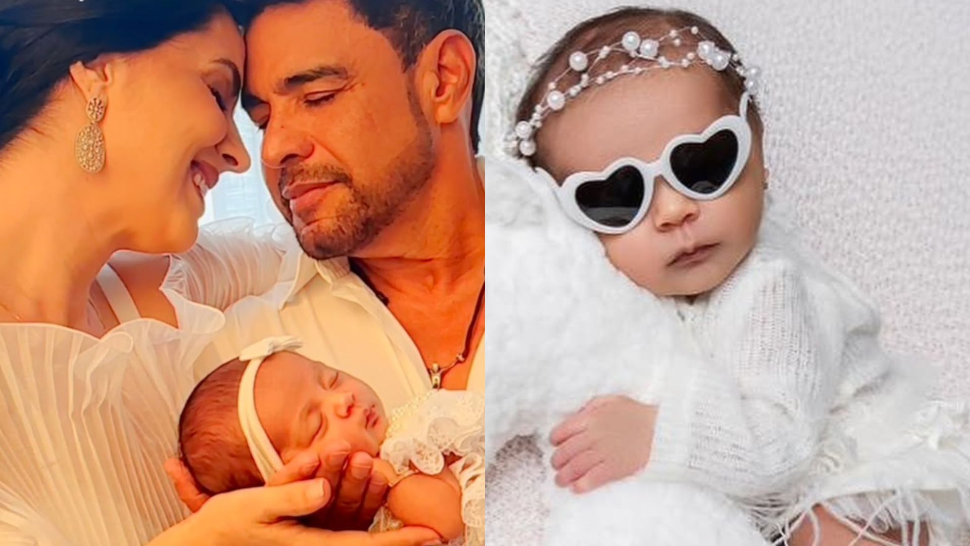 Filhas de Zezé Di Camargo se derretem com ensaio newborn da irmã caçula, Clara