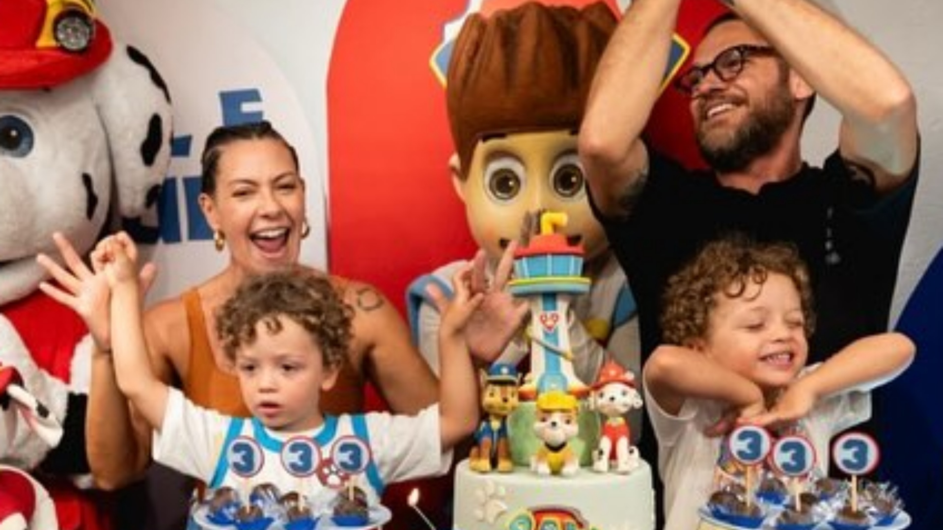 Fabiula Nascimento encanta ao mostrar a festa de aniversário dos filhos gêmeos