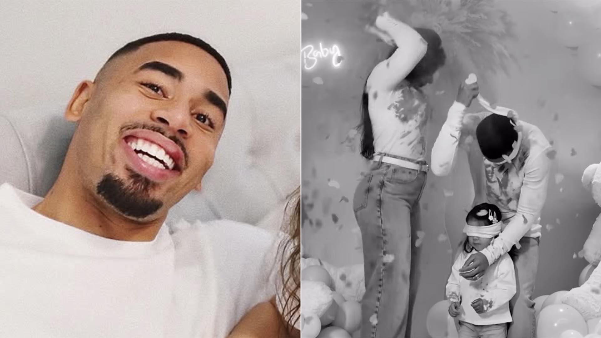 Menino ou menina? Gabriel Jesus descobre o gênero do segundo filho