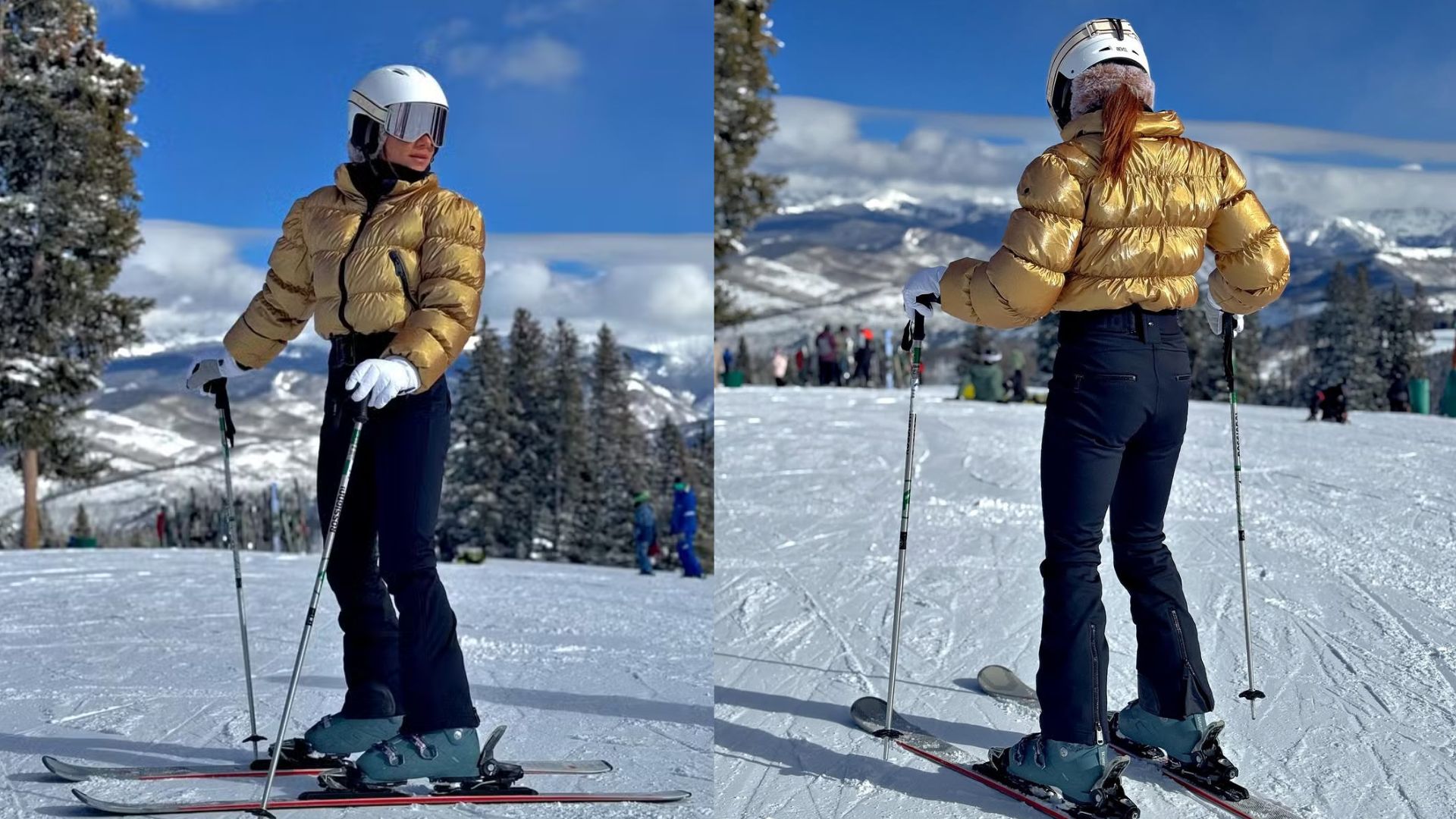 Giovanna Ewbank dá ‘close’ ao esquiar com a família em Aspen