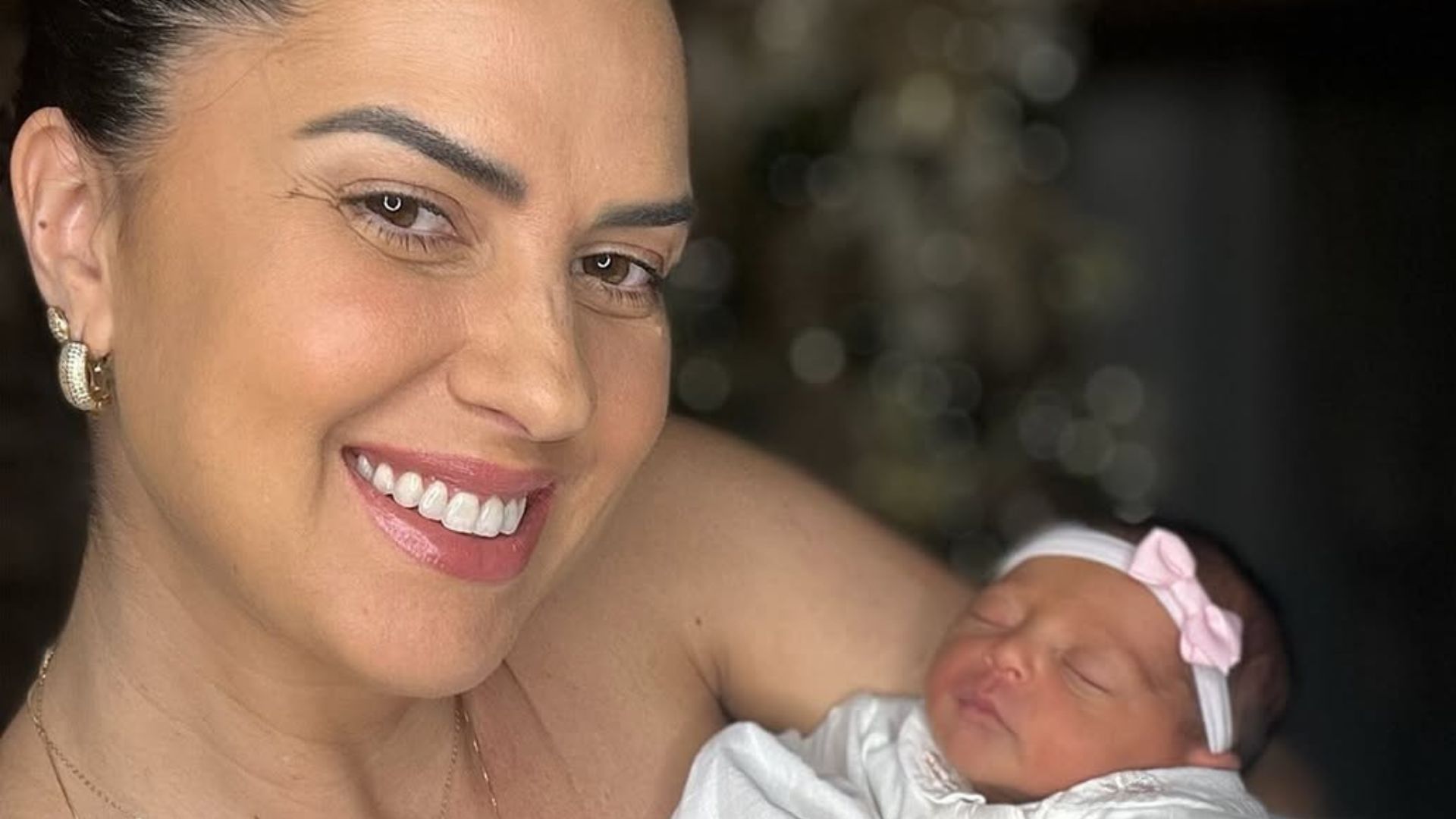 Graciele Lacerda detalha rotina com a filha recém-nascida: ‘Quero viver tudo’