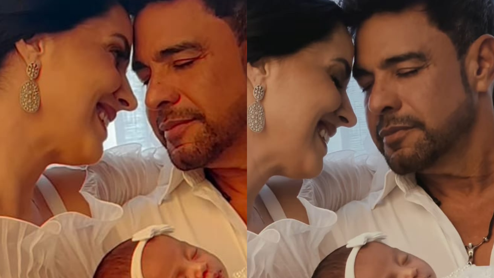 Graciele Lacerda encanta ao mostrar bastidores do ensaio newborn da filha