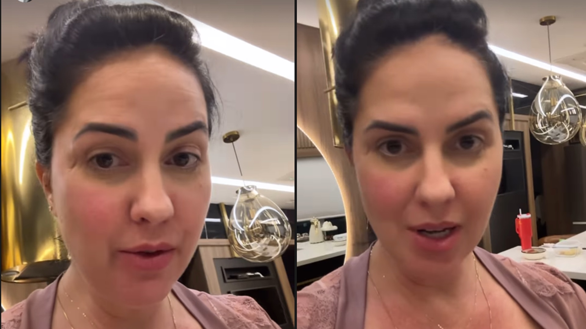 Graciele Lacerda exibe look estiloso da filha com Zezé Di Camargo: ‘Pretinho básico’
