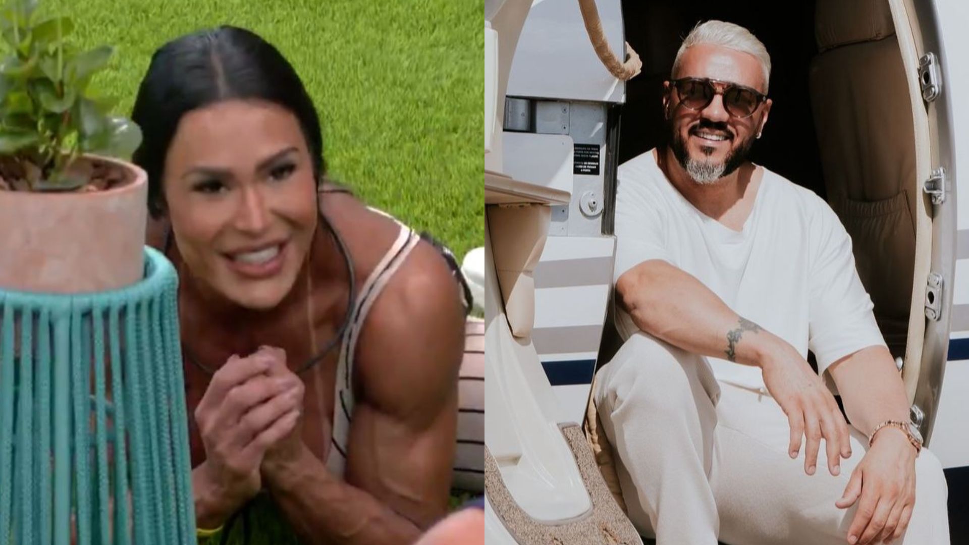BBB 25: Gracyanne declara carinho por Belo após Diego Hypólito elogiar cantor