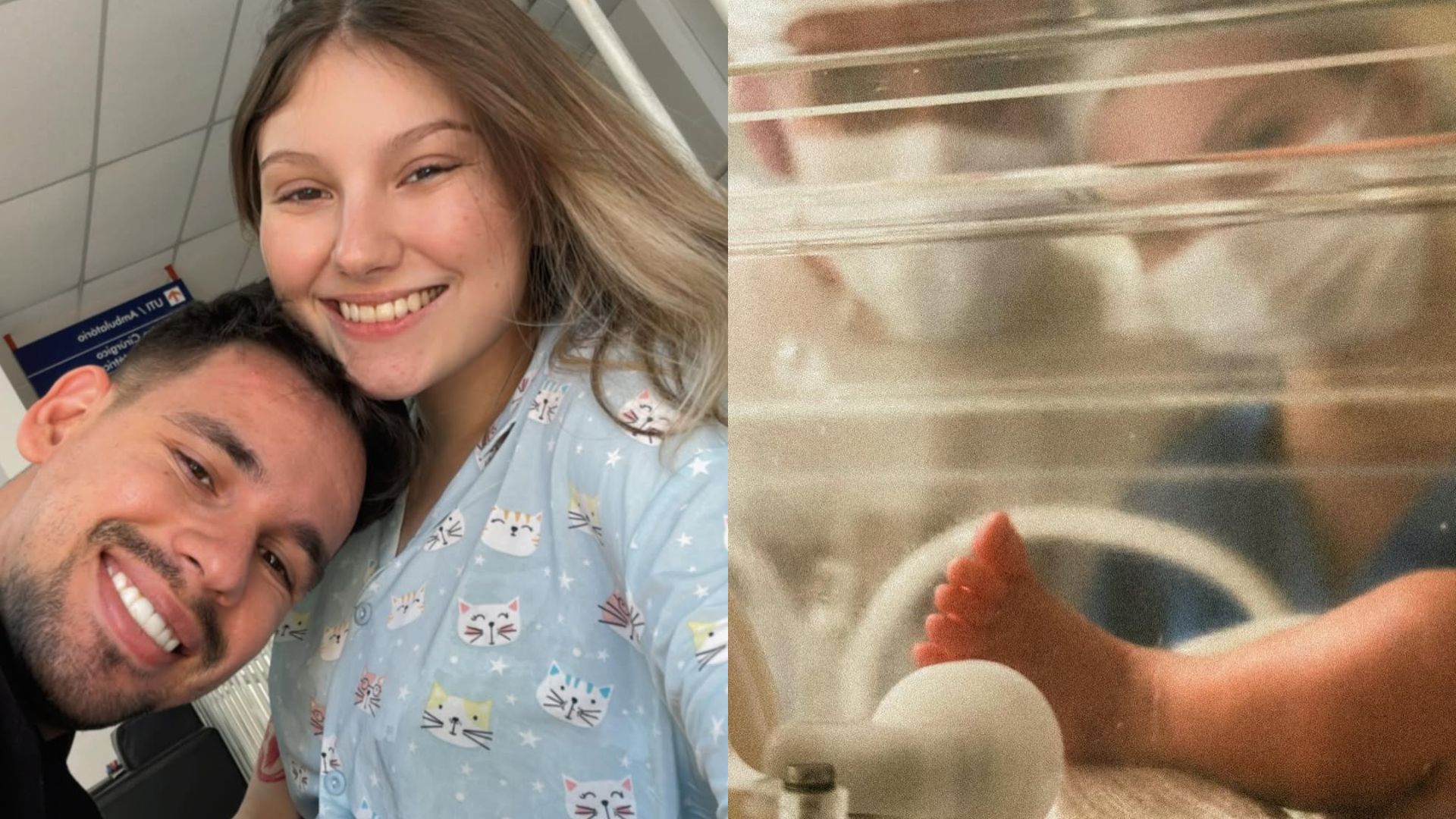 Isabel Veloso celebra duas semanas de vida do filho, que segue na UTI