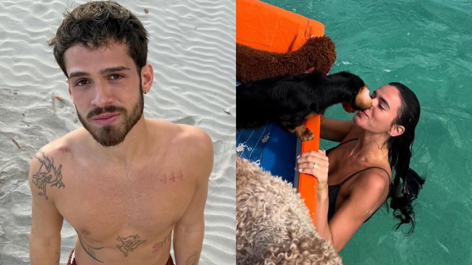 João Guilherme mostra fotos de passeio de barco especial com Bruna Marquezine