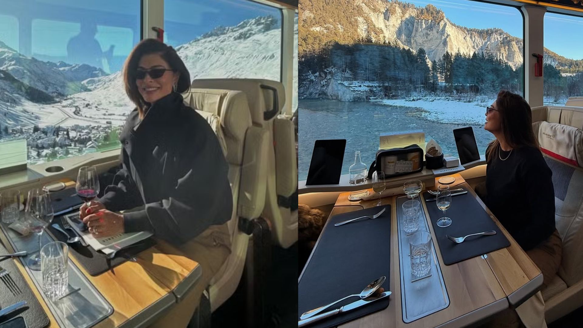 Juliana Paes faz passeio em trem luxuoso nos Alpes Suíços: “Foi mágico”