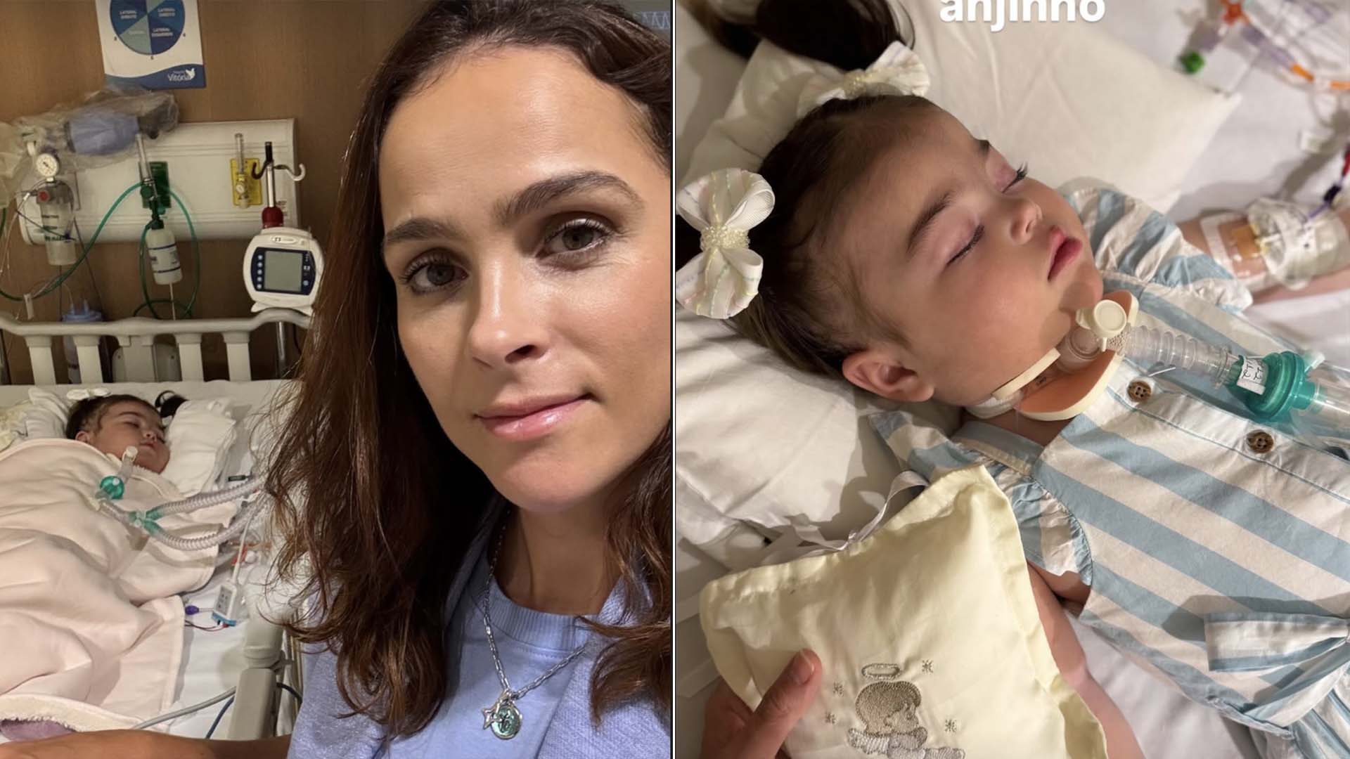 Leticia Cazarré atualiza sobre o estado de saúde da filha que está internada