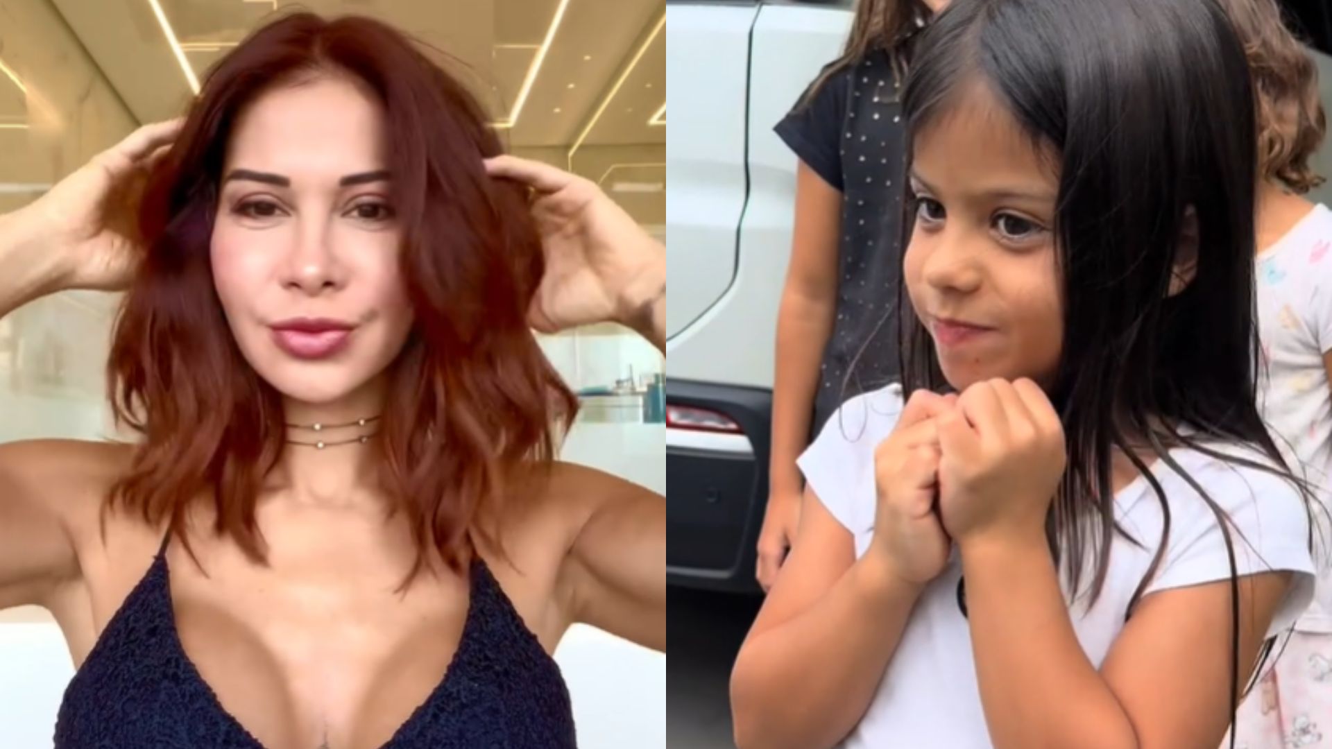 Filha de Maíra Cardi viraliza com reação divertida ao conferir novo visual da mãe