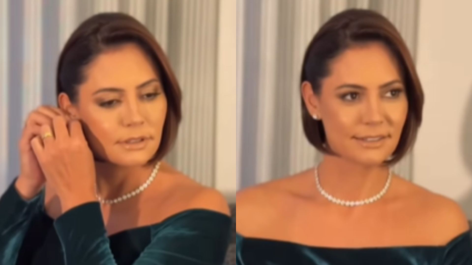 Look de Michelle Bolsonaro para a posse de Trump divide opiniões na web