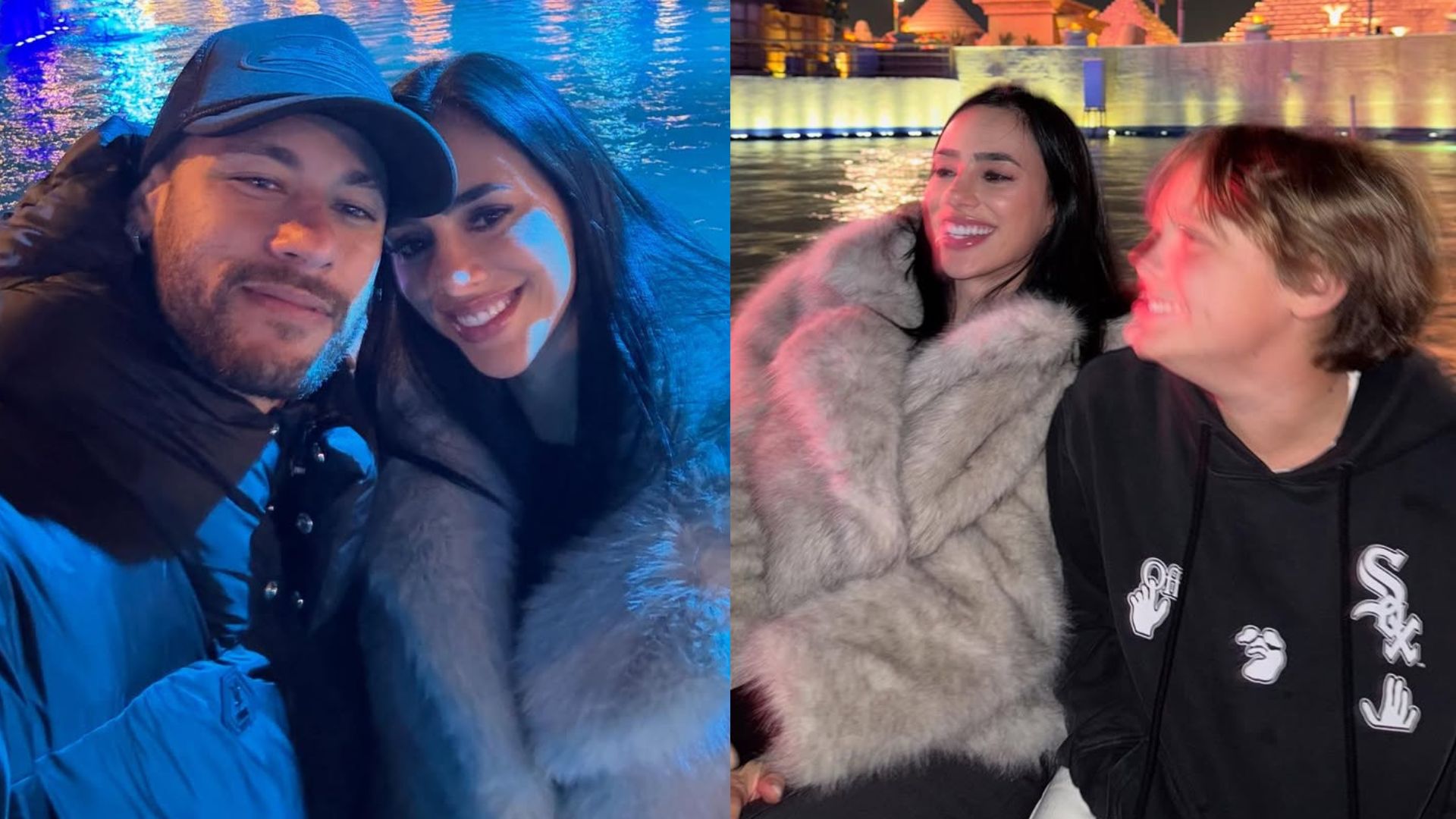Neymar Jr curte passeio na Arábia com Bruna Biancardi e o filho, Davi Lucca