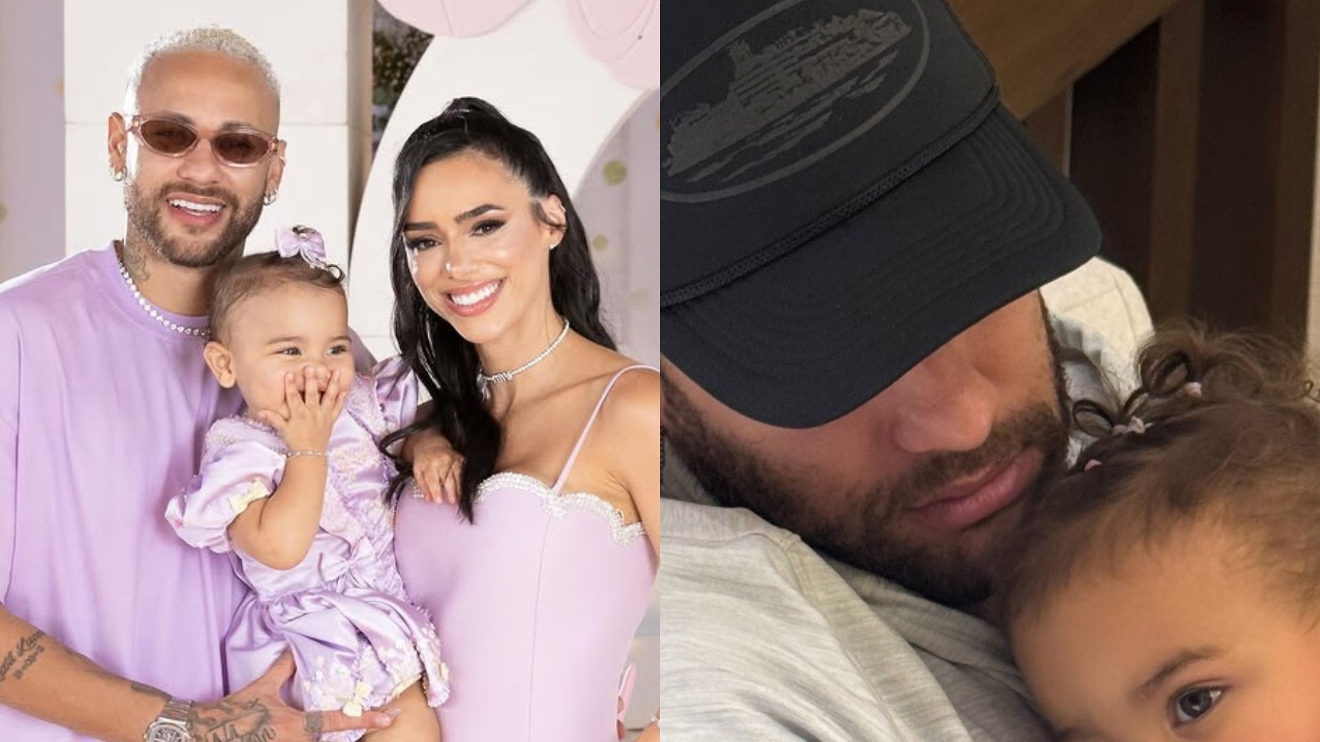 Neymar Jr surge em momento fofo com a filha, Mavie: ‘Um grude’