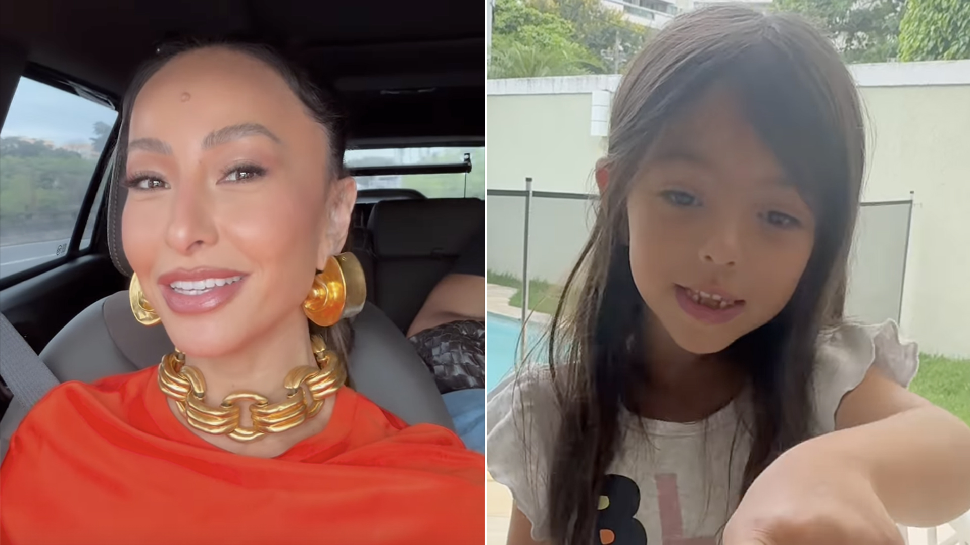 Filha de Sabrina Sato faz desenho da mãe vestida de noiva após o casamento