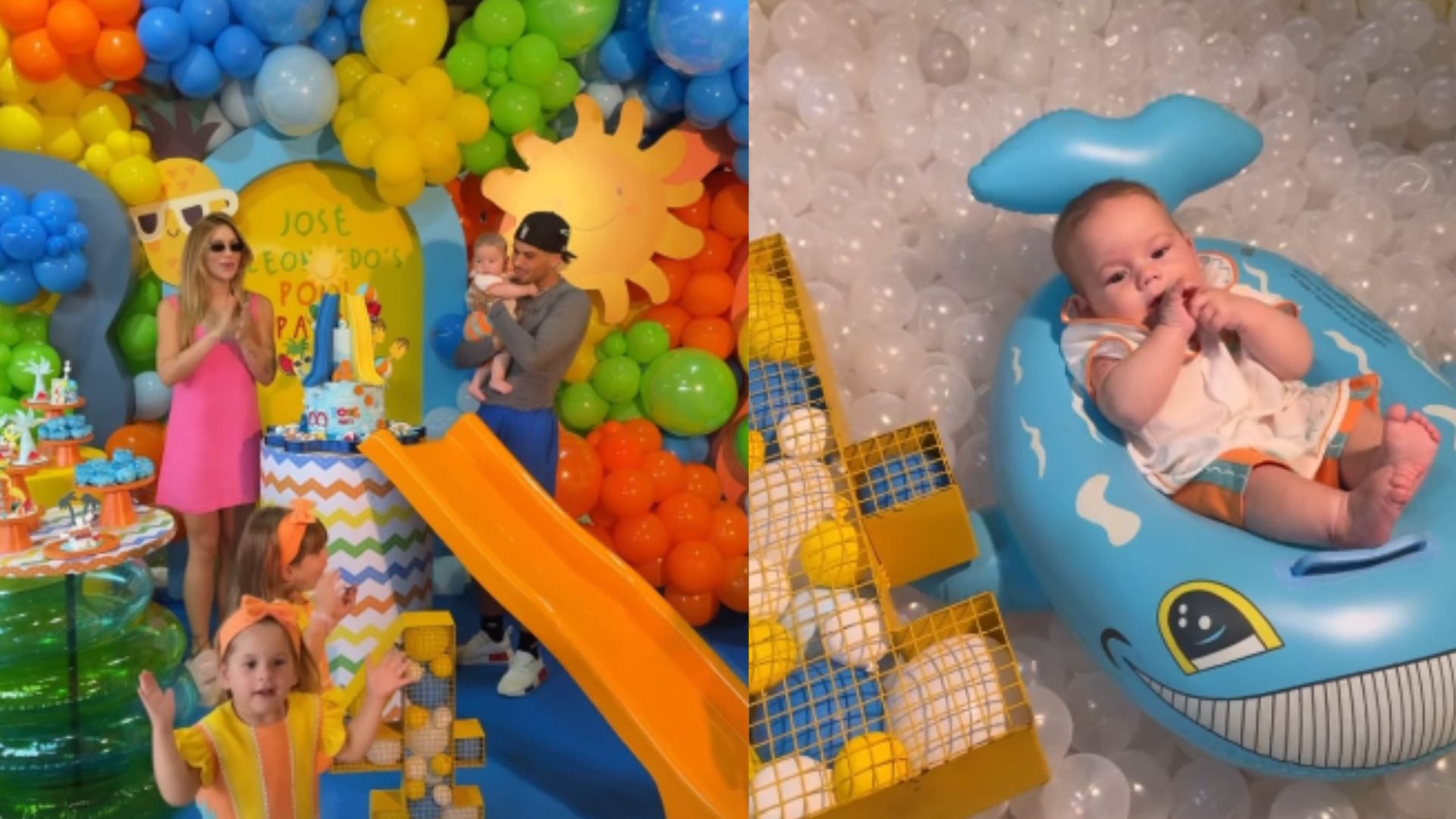 Virginia Fonseca e Zé Felipe celebram os quatro meses do filho caçula no RJ