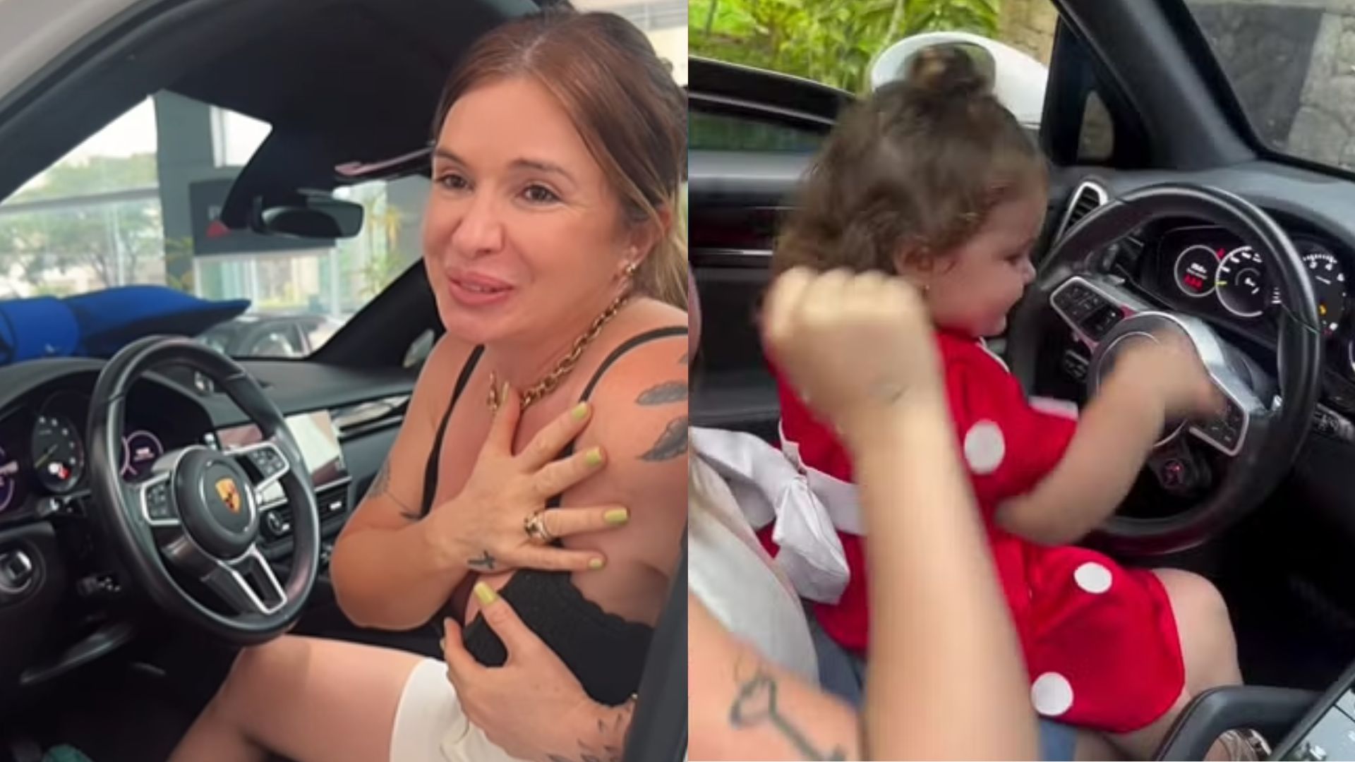 Milionária, Lua surpreende e presenteia a avó com carro de luxo