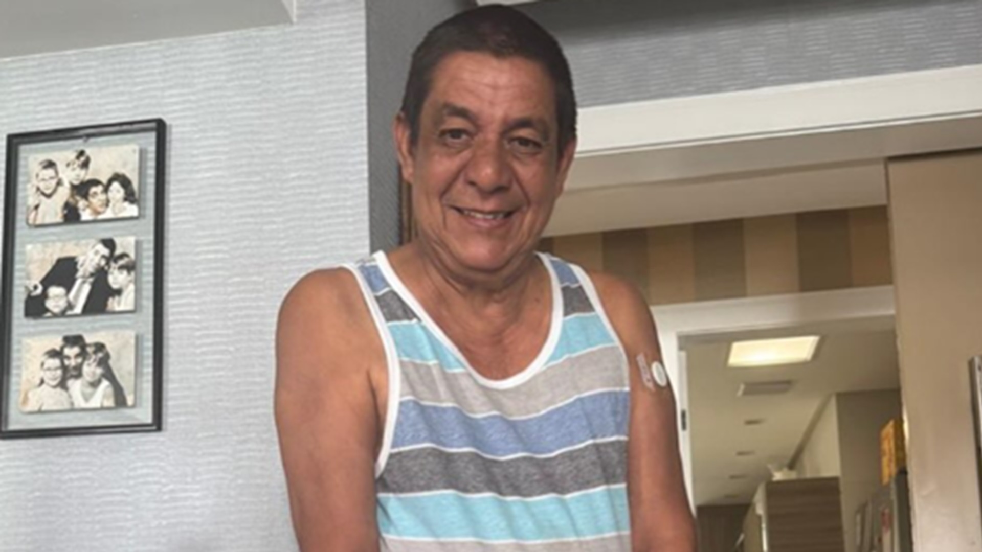 De férias, Zeca Pagodinho surge em momento fofo com os netos: ‘Curtindo muito’