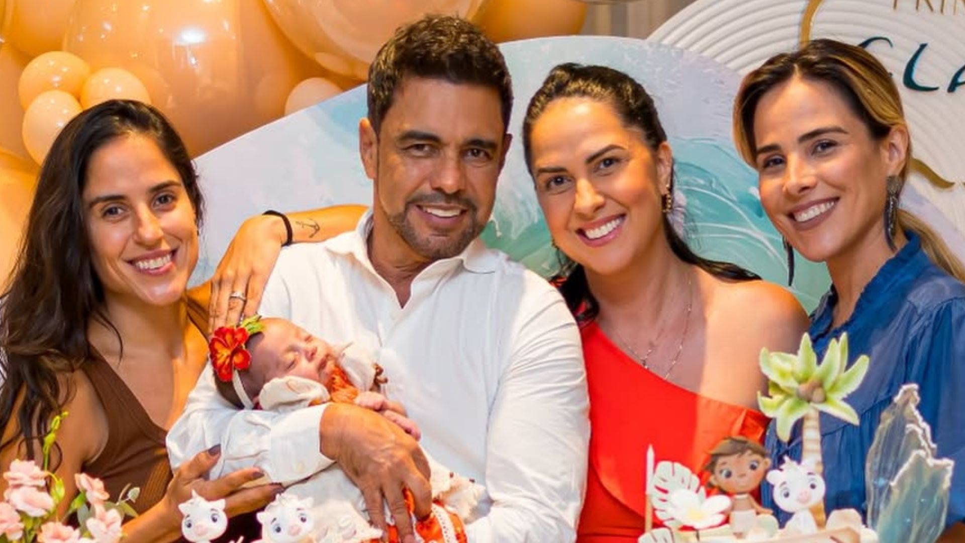 Graciele Lacerda mostra detalhes da festinha de 1 mês da filha, Clara