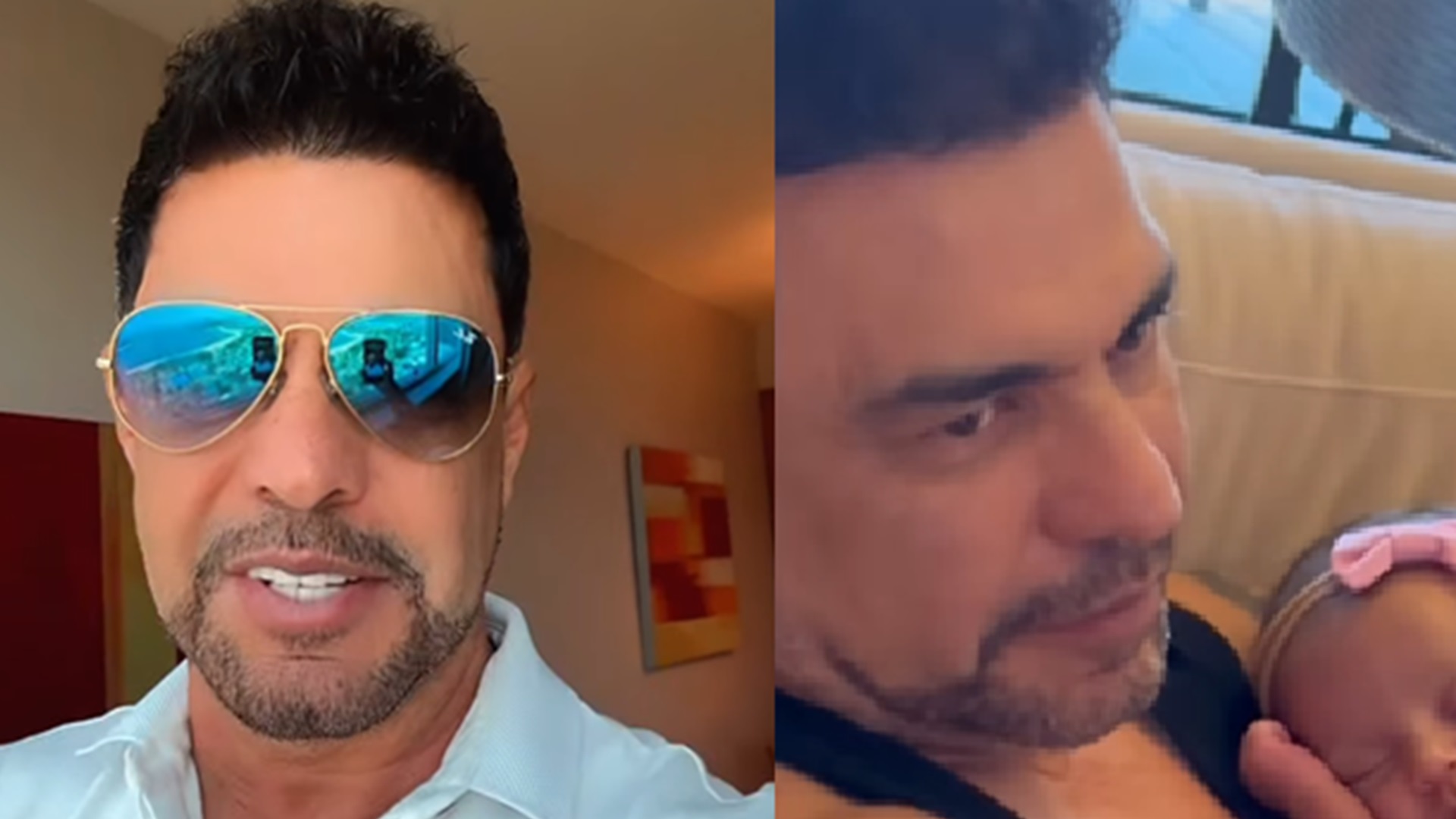 Zezé Di Camargo encanta ao exibir vídeo com a filha caçula: ‘Muito linda’
