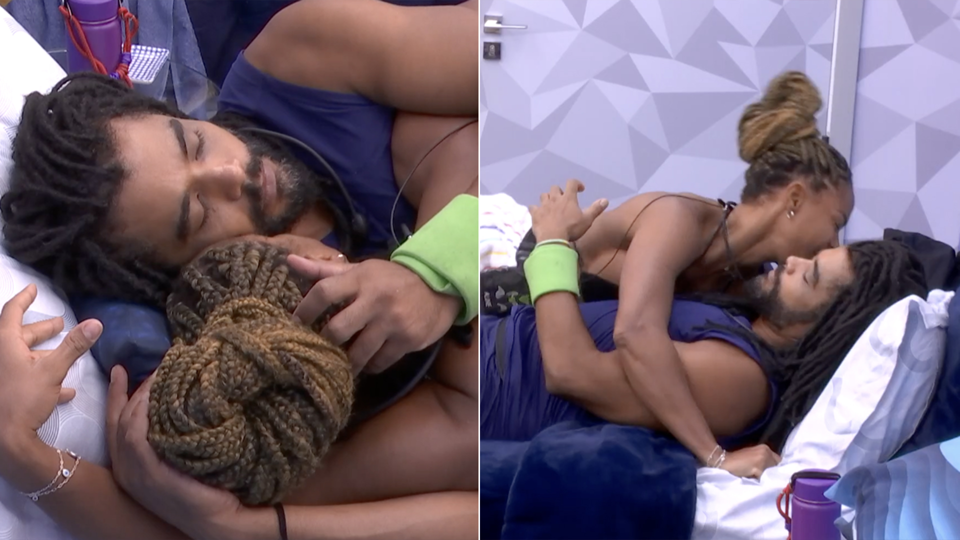 BBB 25: Reataram? Aline e Diogo surgem em clima de romance no quarto