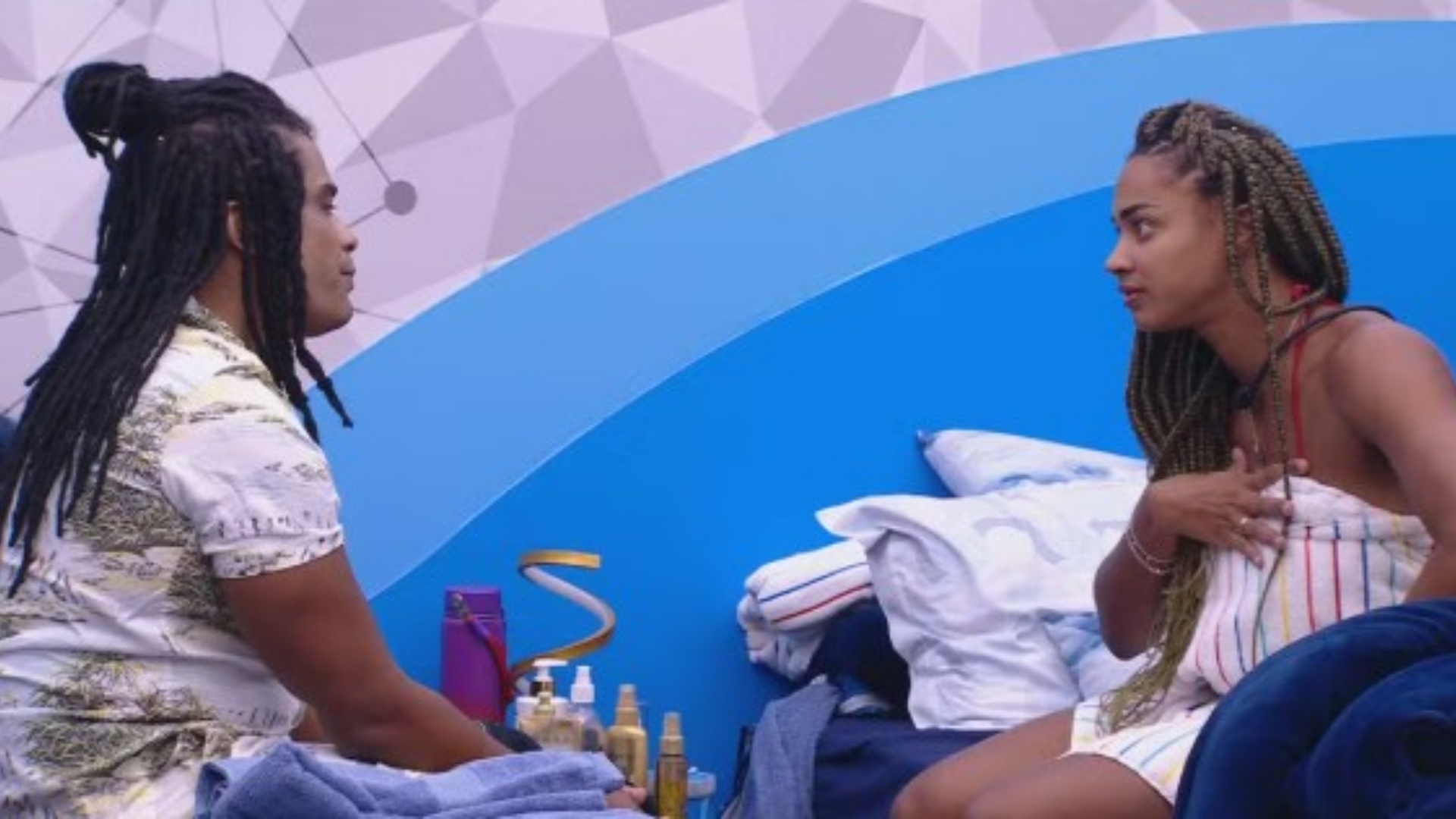 BBB 25: Aline e Diogo Almeida discutem por comida: ‘Sua percepção’