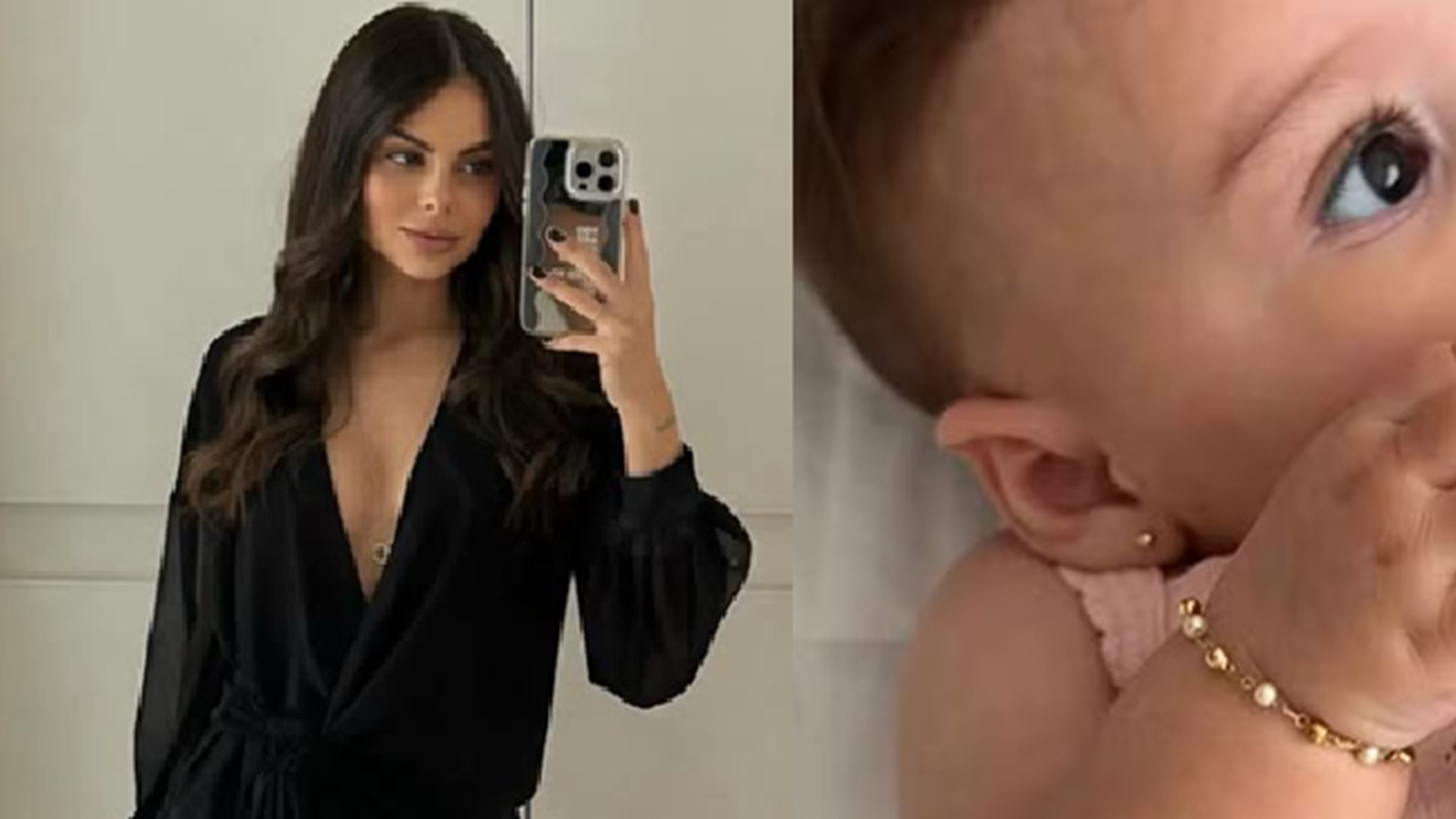 Amanda Kimberlly flagra momento fofo da filha com Neymar Jr.