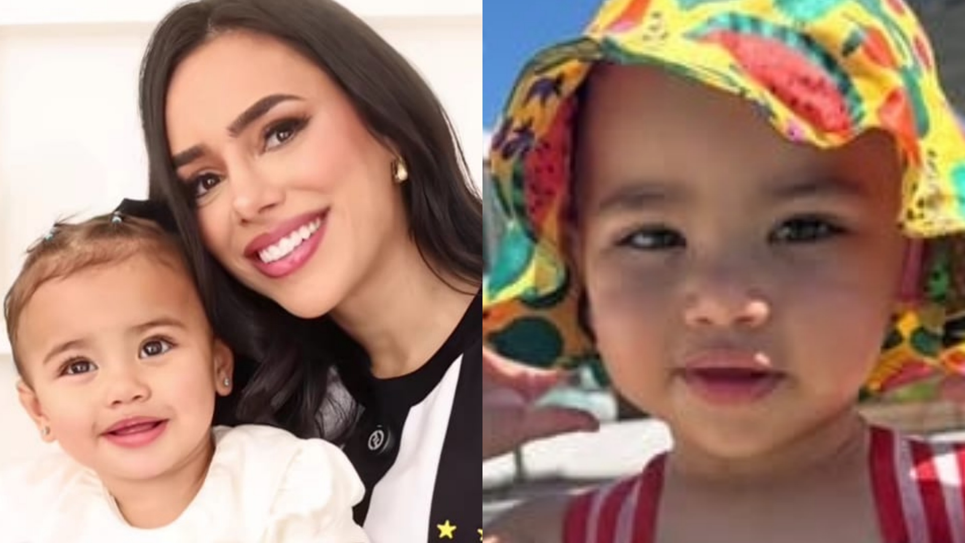 Filha de Bruna Biancardi e Neymar esbanja fofura ao curtir o dia na piscina