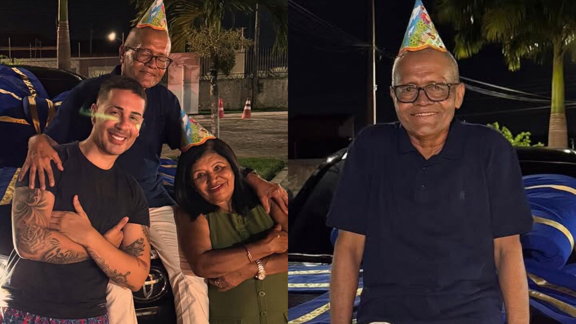 Carlinhos Maia surpreende o pai em aniversário com carro novo