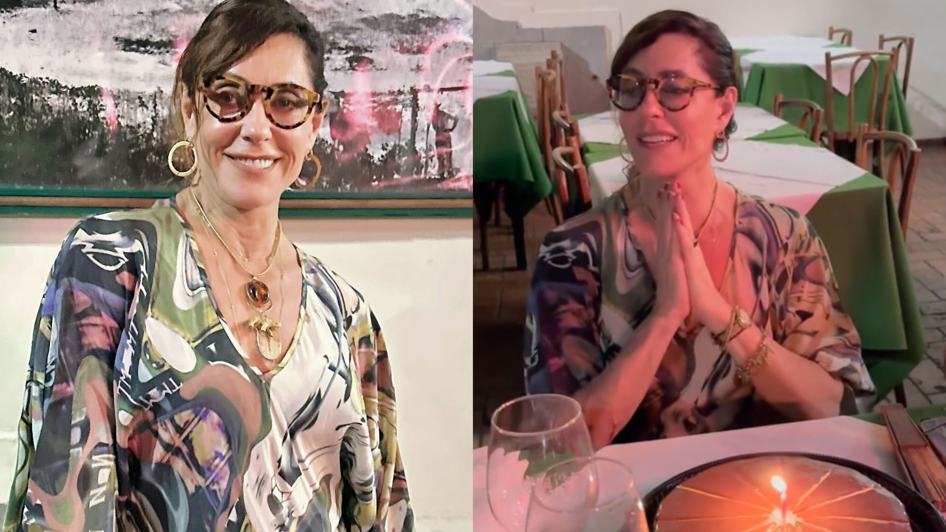 Christiane Torloni comemora aniversário ao lado de familiares e amigos: ‘Viva’