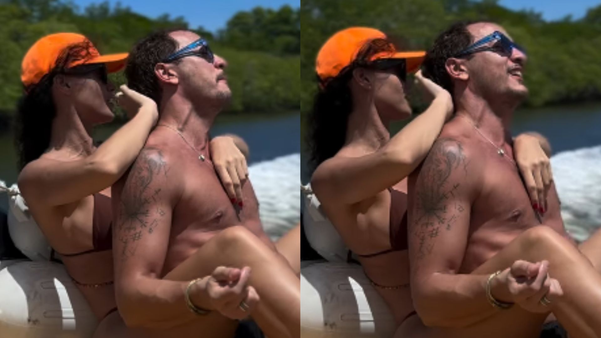Allan Souza Lima divide vídeo romântico com Débora Nascimento