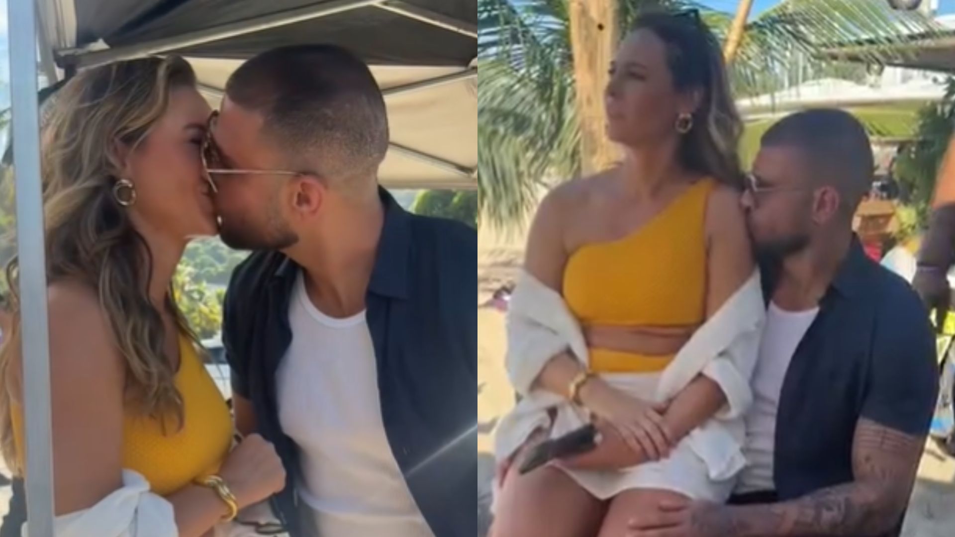 Paolla Oliveira entrega clima de romance com Diogo Nogueira em novos vídeos