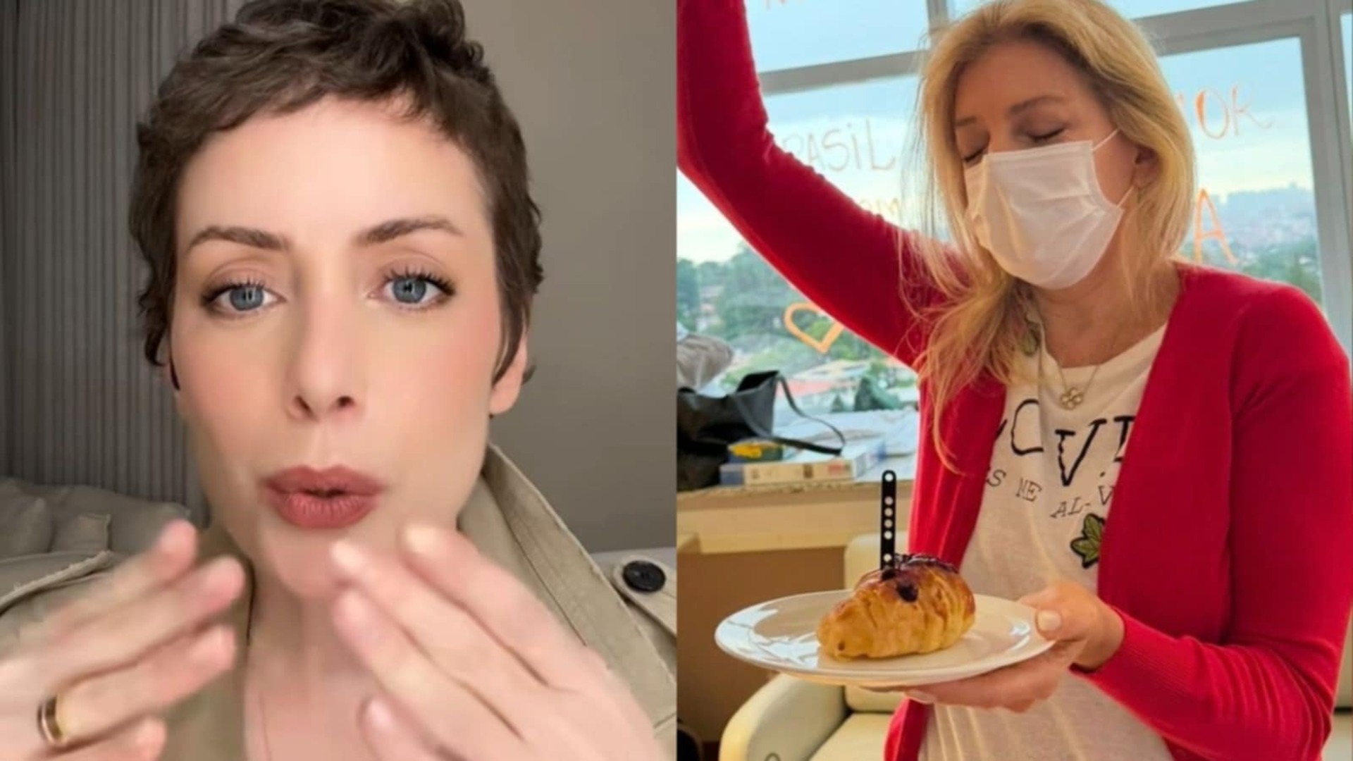 Fabiana Justus comemora oportunidade de celebrar aniversário da mãe fora do hospital
