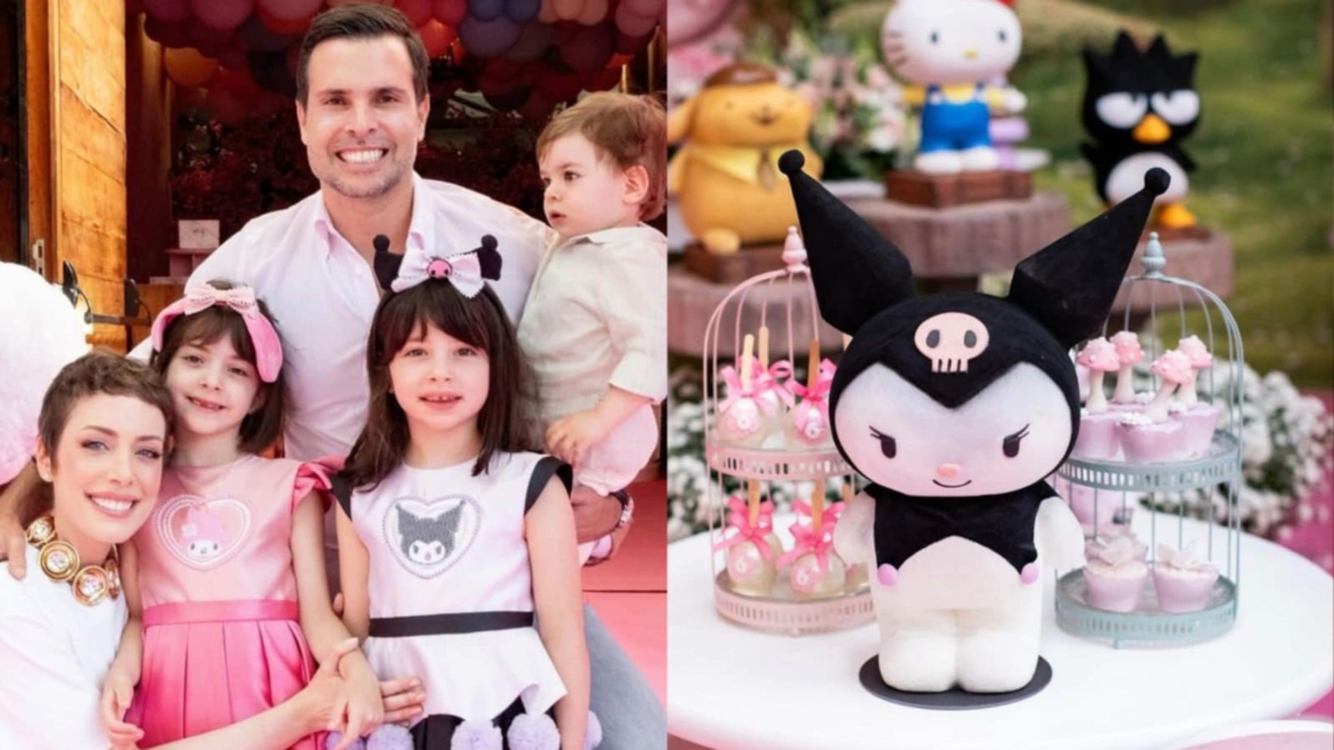 Fabiana Justus impressiona com detalhes da festa das filhas: ‘Jardim encantado’