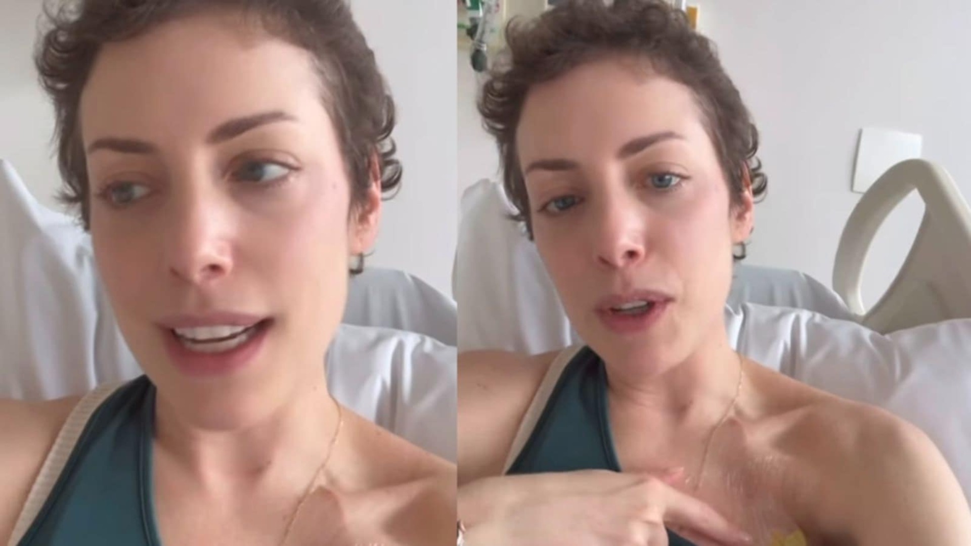 Fabiana Justus explica medicação de manutenção que faz no hospital