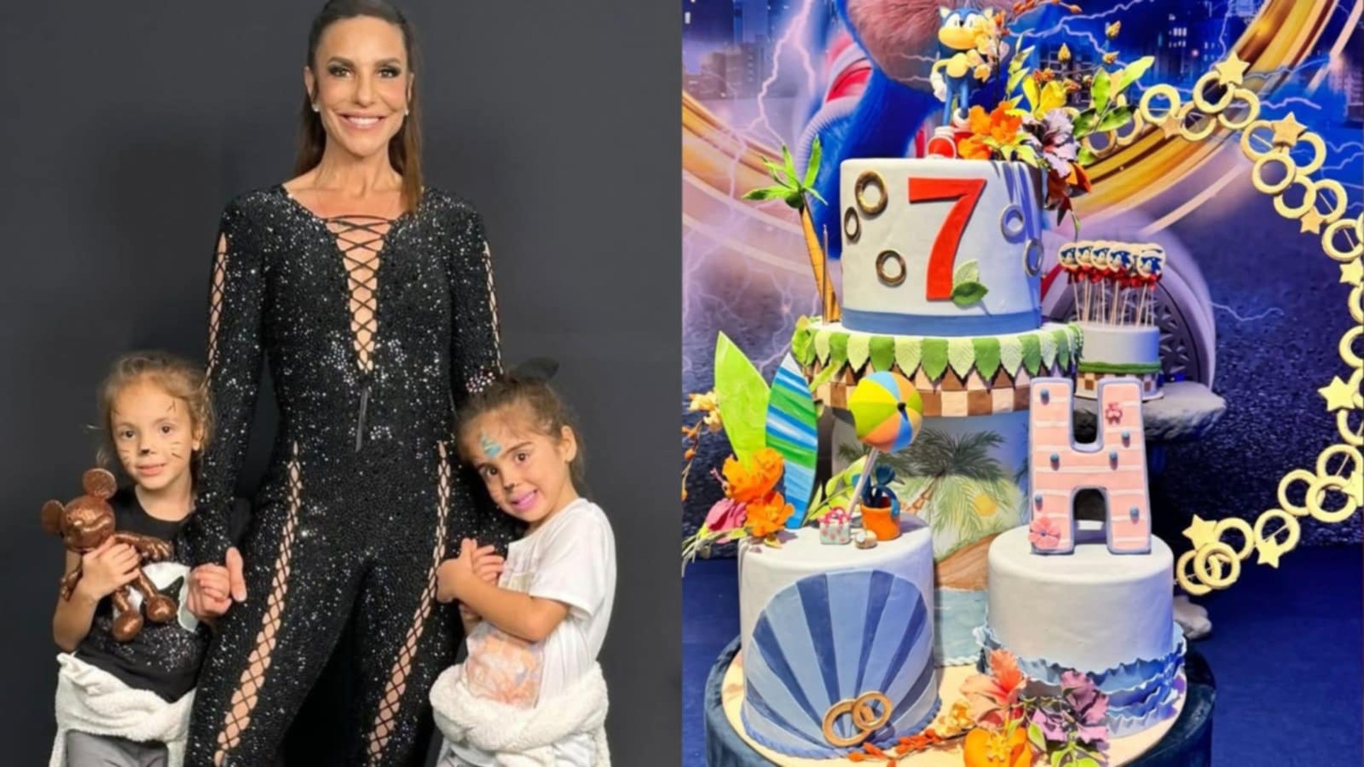 Filhas de Ivete Sangalo têm festão com tema duplo e loja de lembranças; veja