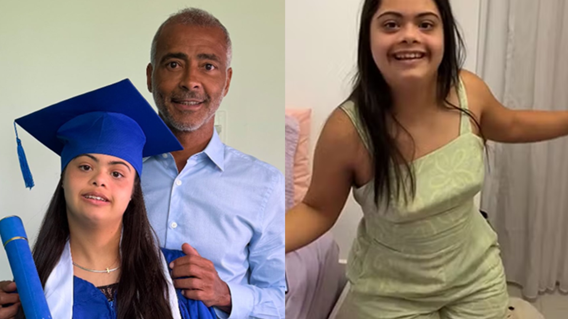 Romário celebra conquista da filha caçula: ‘Parabéns, amor da minha vida!’