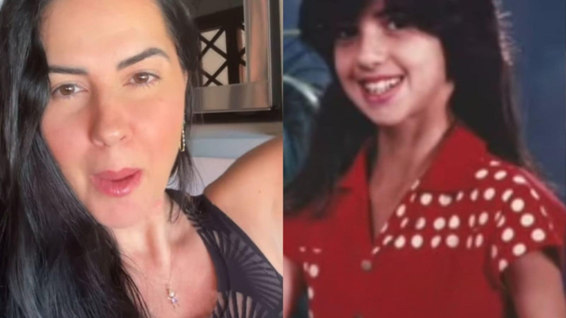 Graciele Lacerda revela como é seu cabelo natural ao exibir fotos de infância