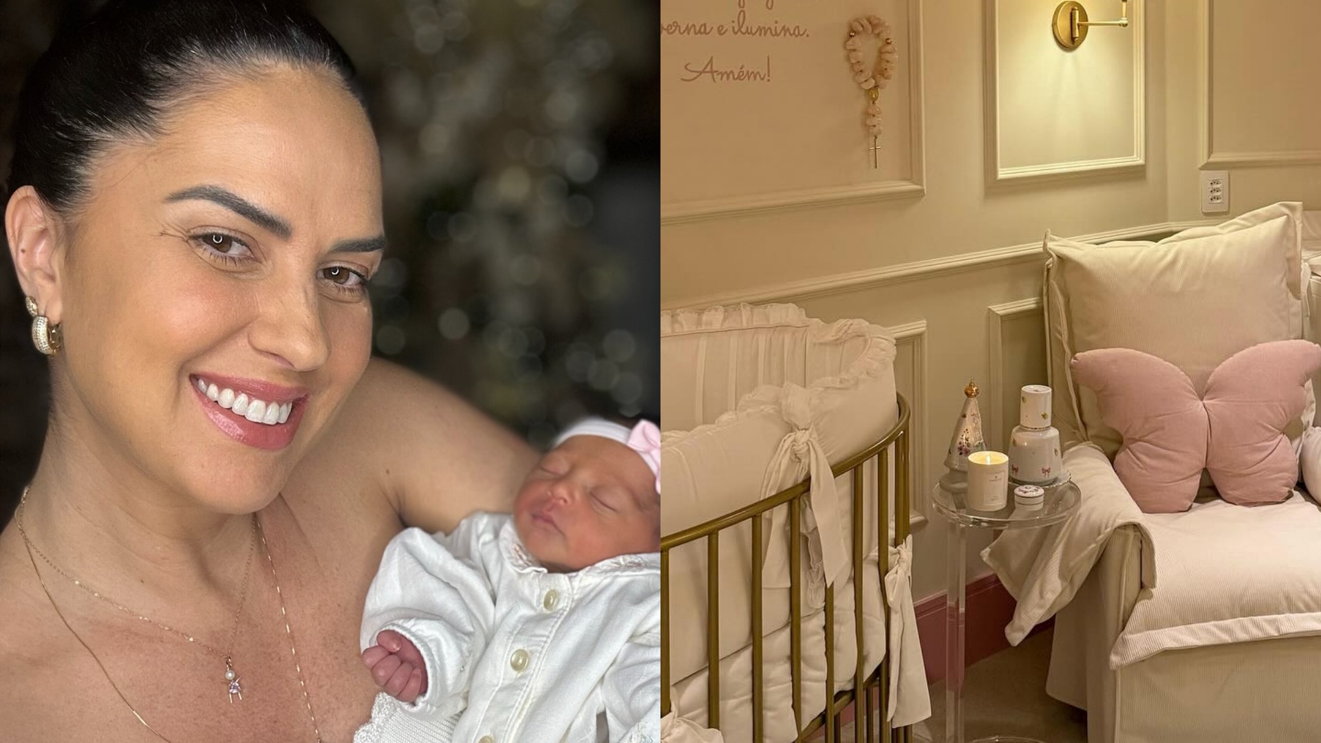 Graciele Lacerda mostra o quarto luxuoso da filha: ‘Completamente apaixonada’