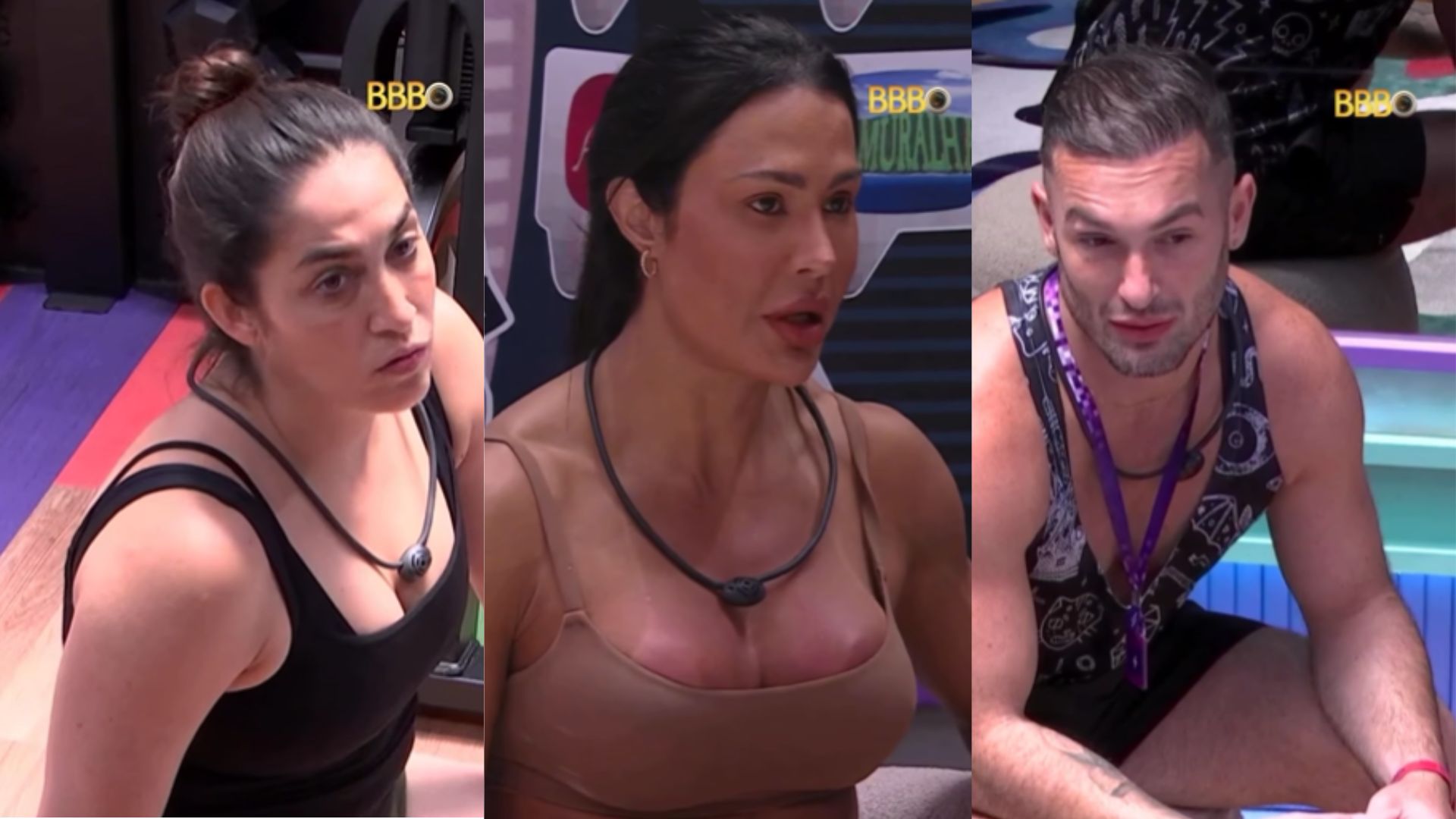 BBB 25: Gracyanne e os irmãos Hypolito conversam sobre os possíveis votos da casa