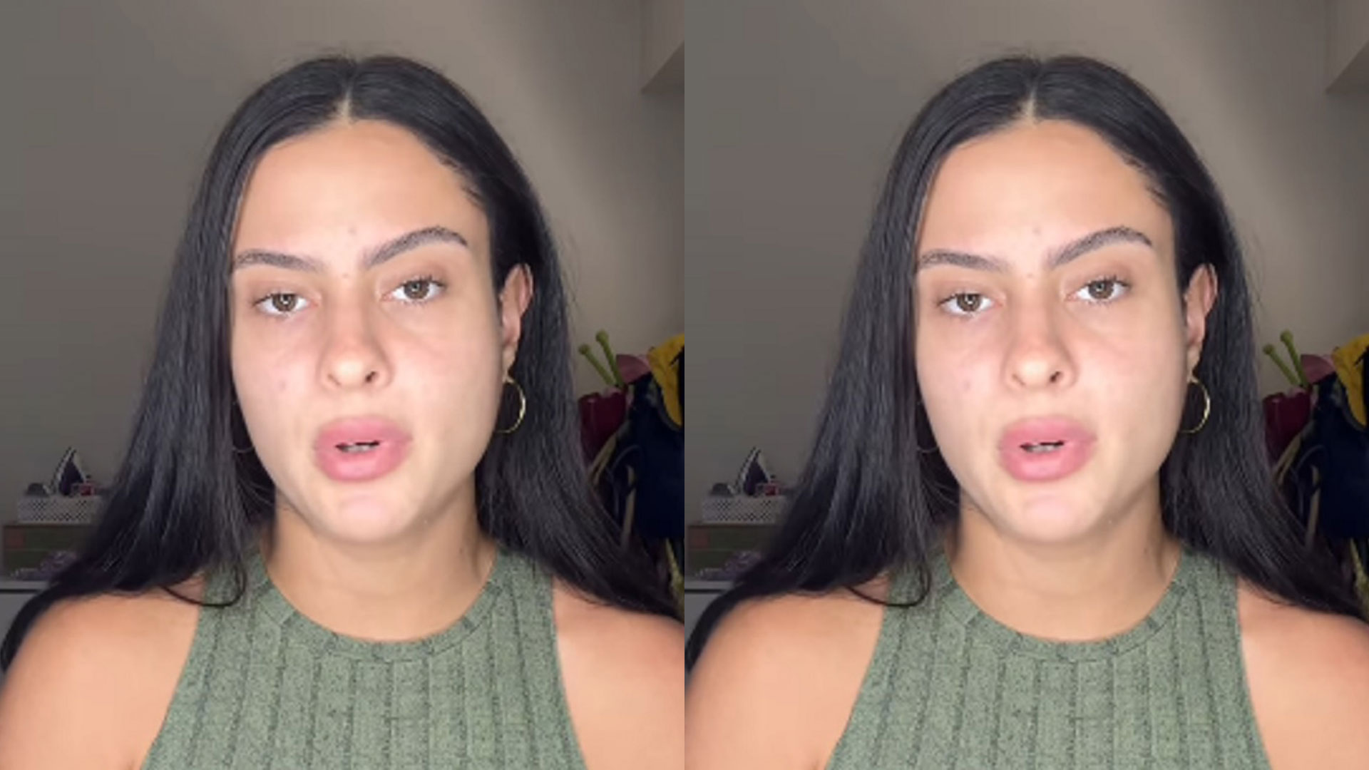 Hana Khalil chora ao denunciar crime de importunação sexual
