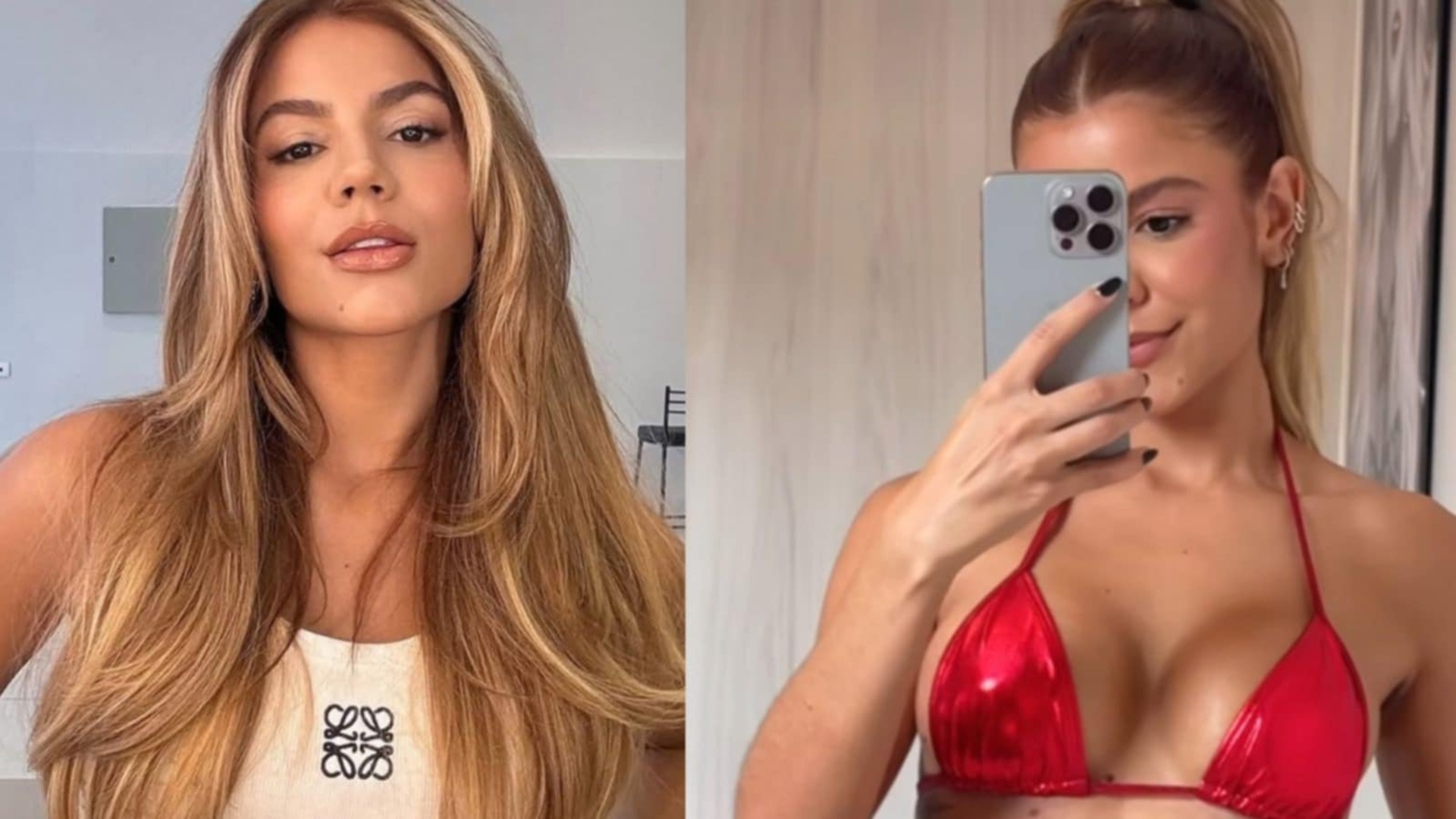 Hariany Almeida reage após término e se exibe de biquíni vermelho; veja