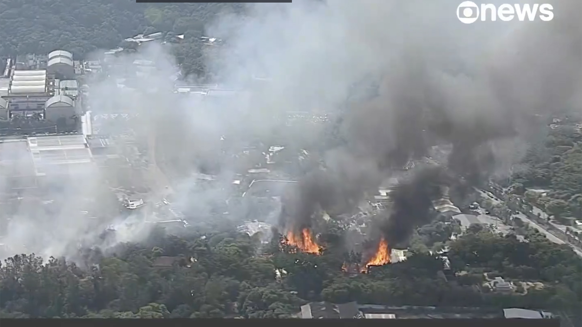 Globo informa que brigadistas ficaram feridos em incêndio na emissora