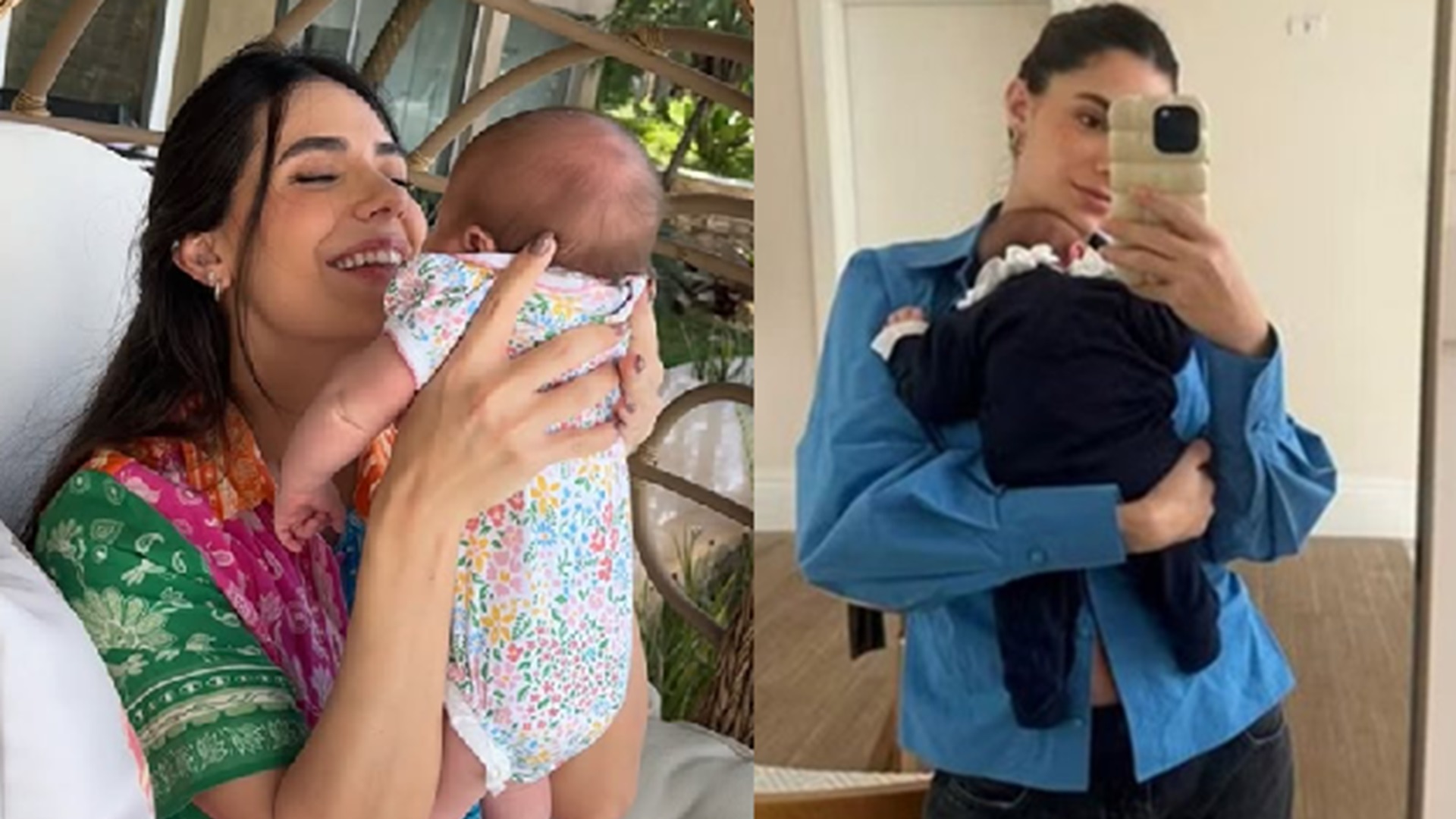 Jade Magalhães faz bolo no mesversario da filha com Luan Santana