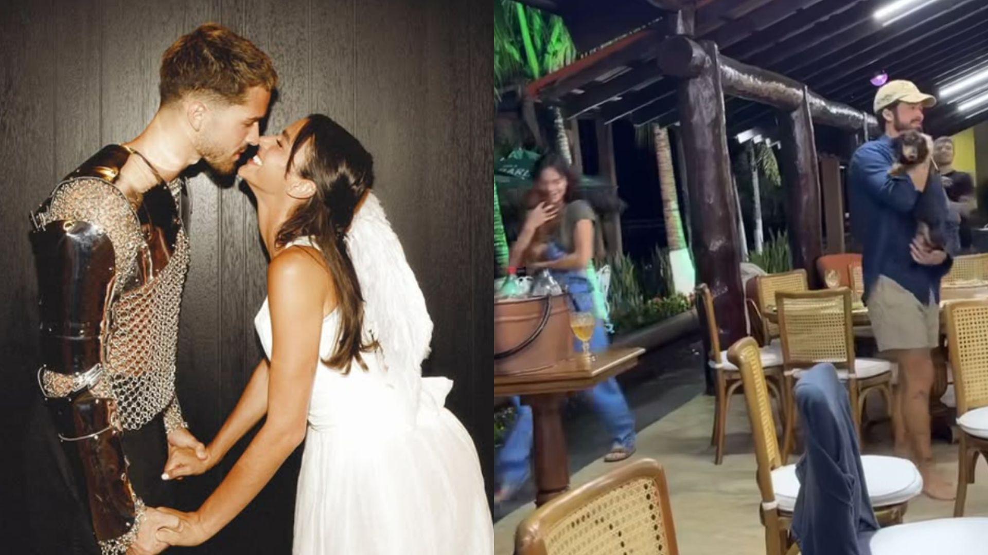 Bruna Marquezine conhece família de João Guilherme em aniversário do ator