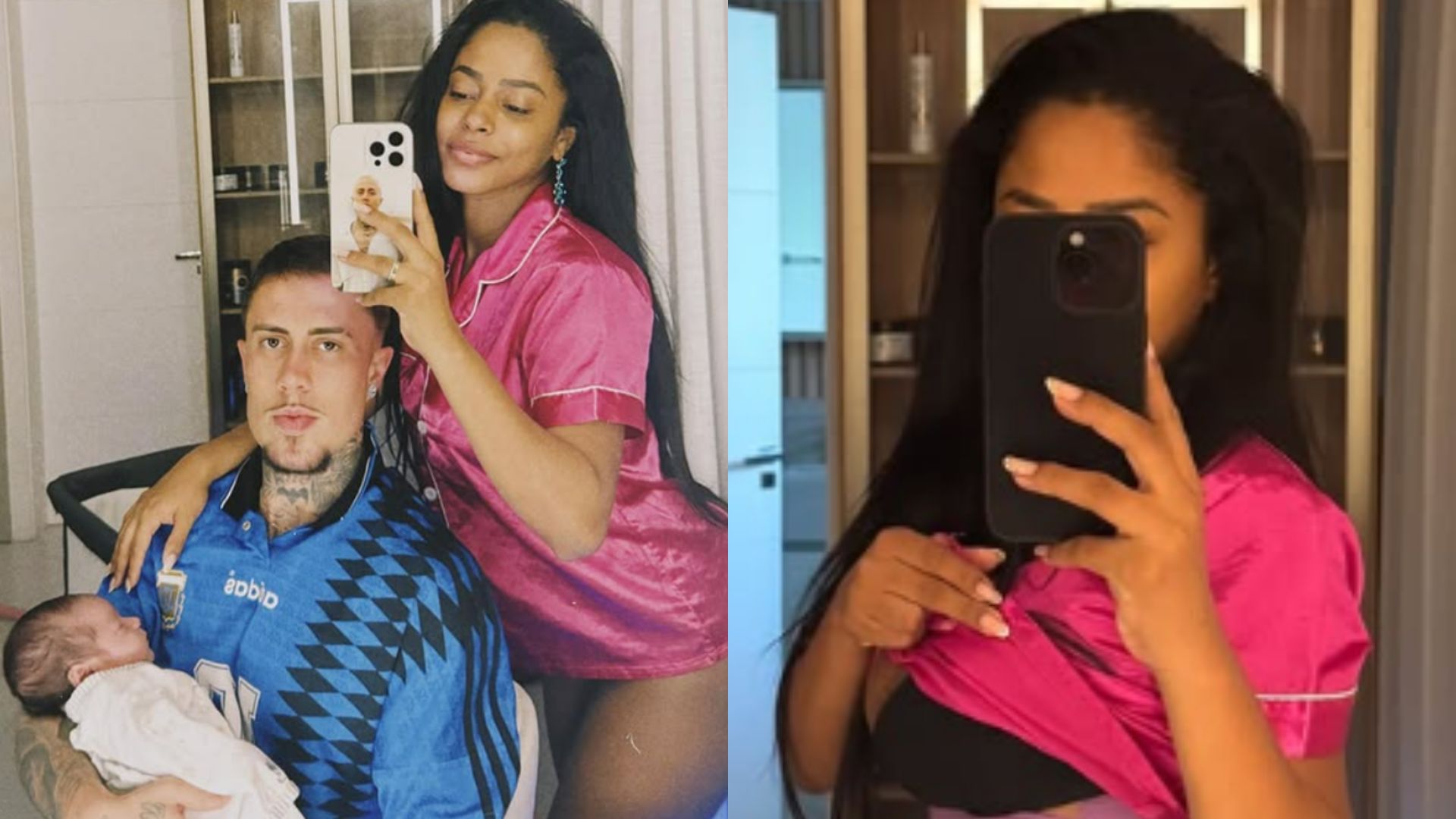Lorena Maria exibe barriga oito dias após dar à luz seu filho com MC Daniel