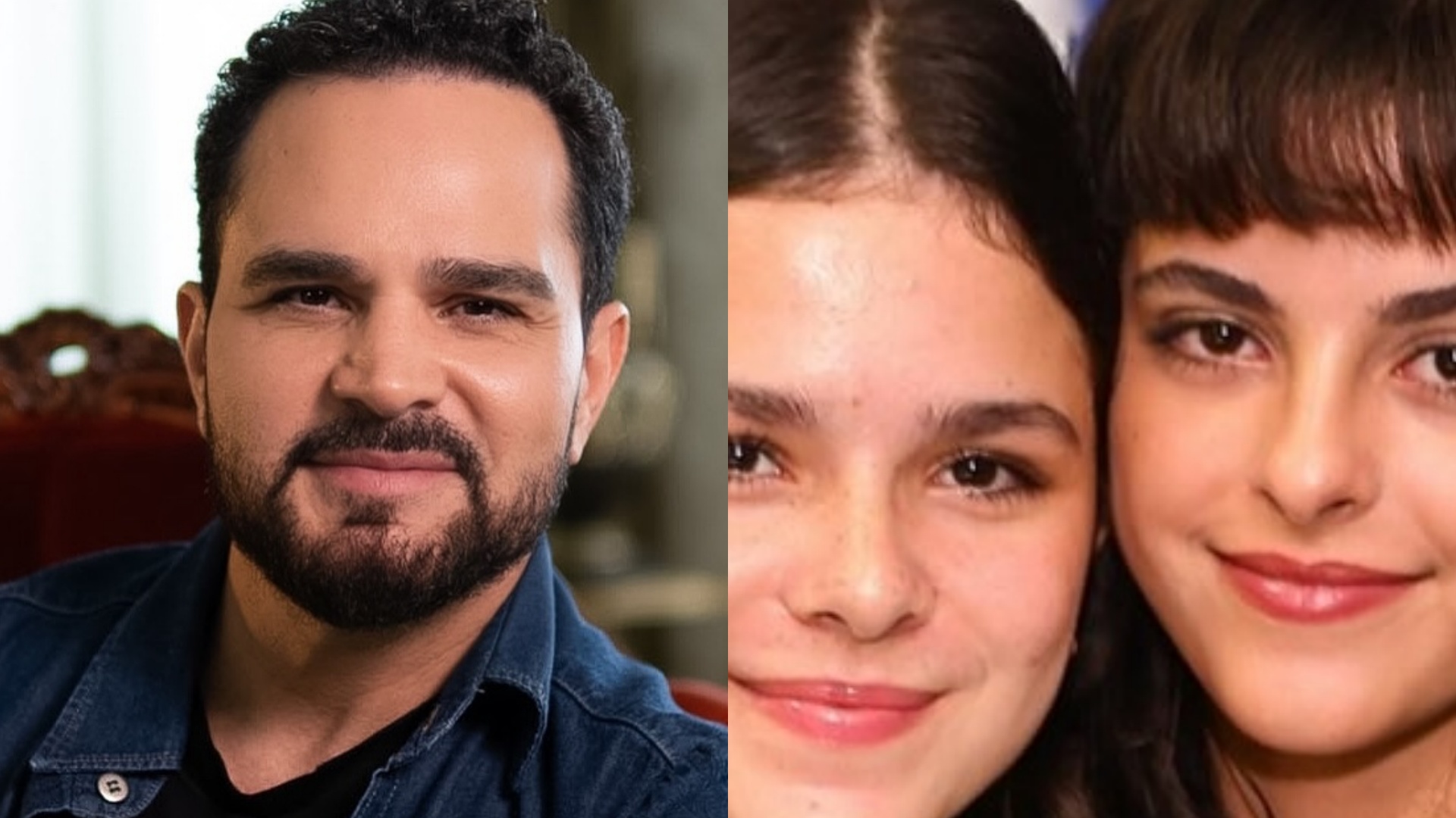 Luciano Camargo comemora o aniversário de 15 anos das filhas gêmeas