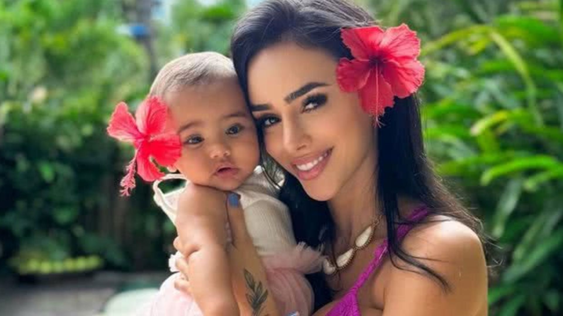 Bruna Biancardi mostra foto de Mavie após a primeira aula de natação